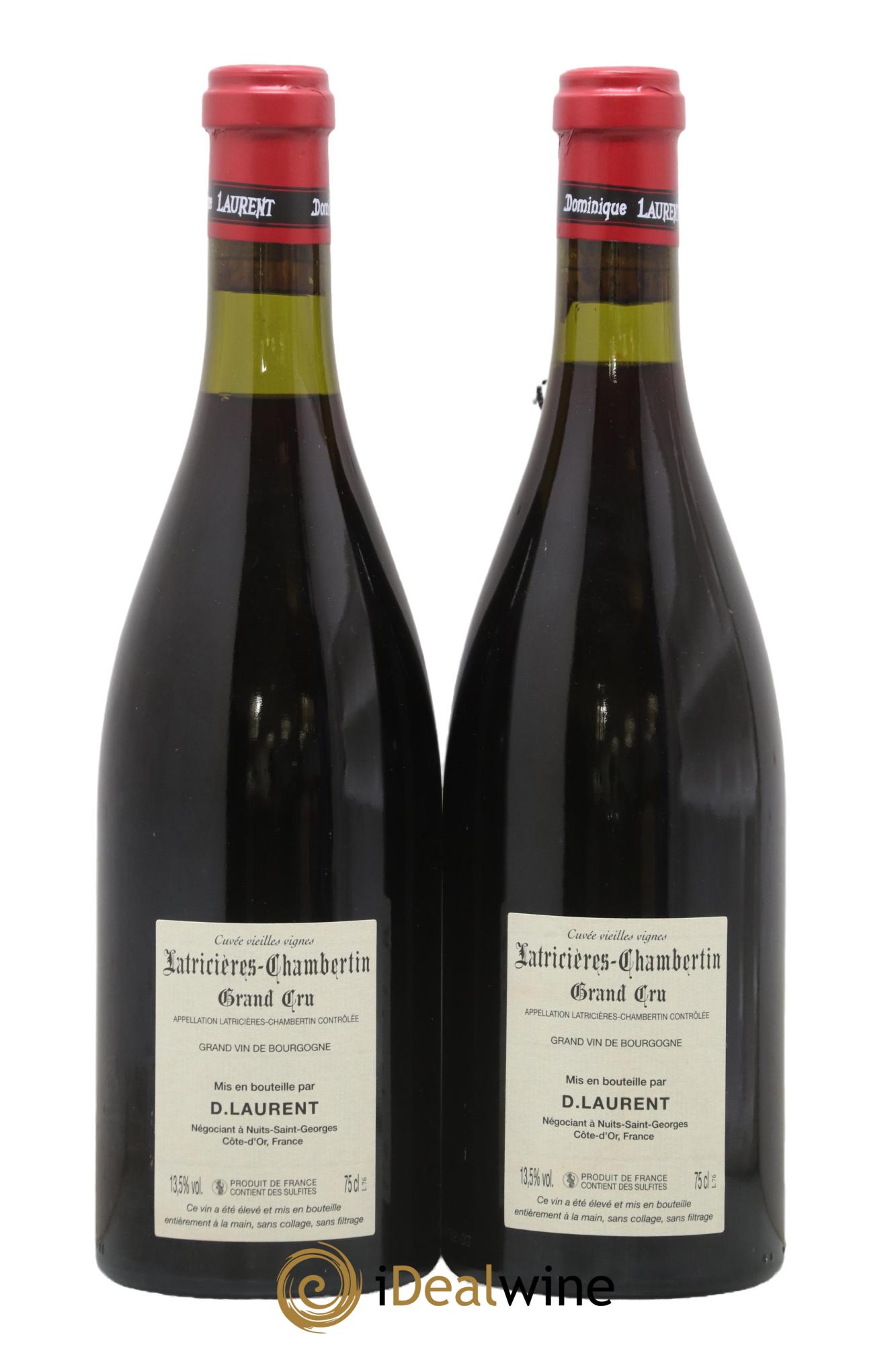 Latricières-Chambertin Grand Cru Grande Cuvée Vieilles Vignes Dominique Laurent 2006 - Lot de 2 bouteilles - 1