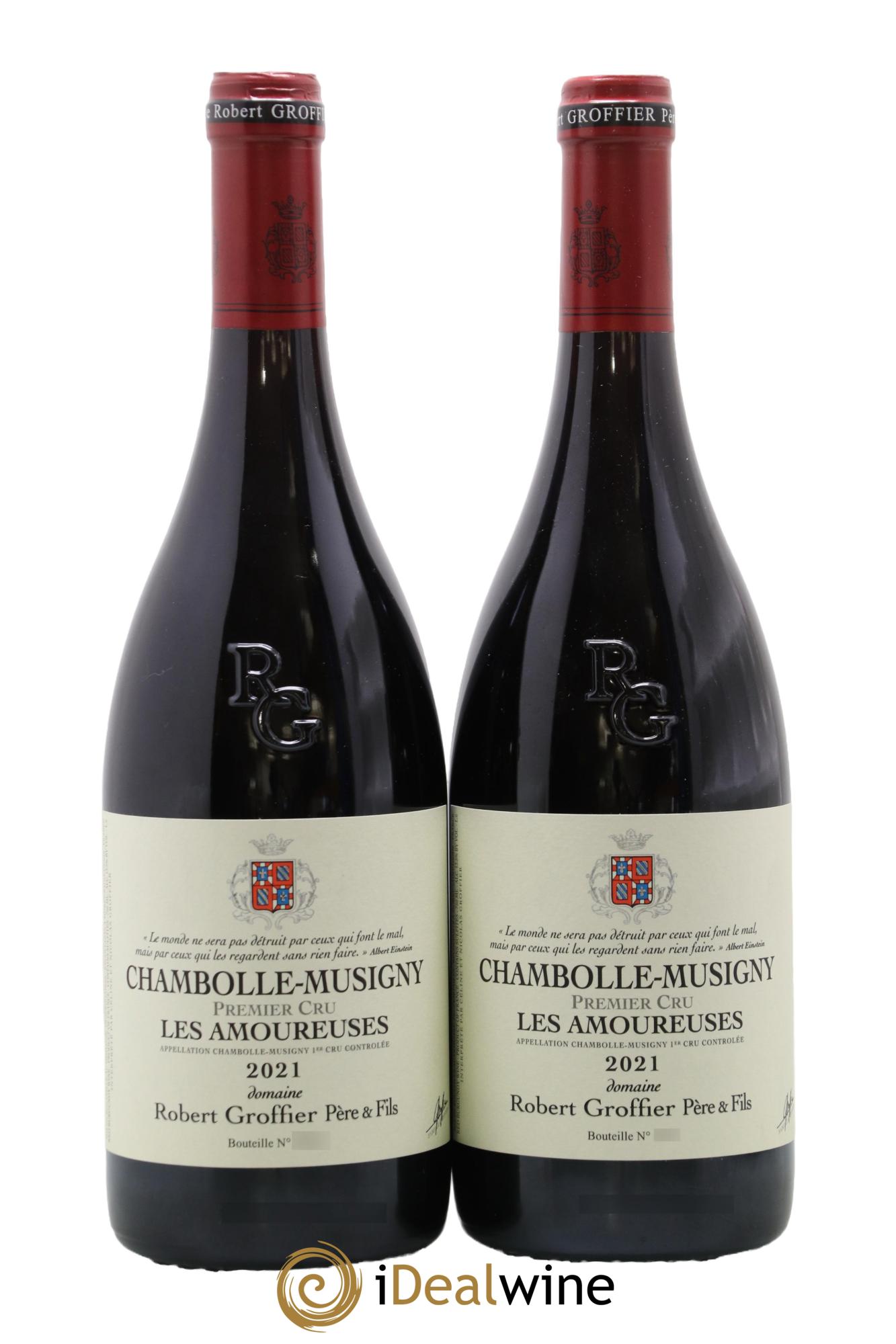Chambolle-Musigny 1er Cru Les Amoureuses Robert Groffier Père & Fils (Domaine) 2021 - Lot de 2 bouteilles - 0
