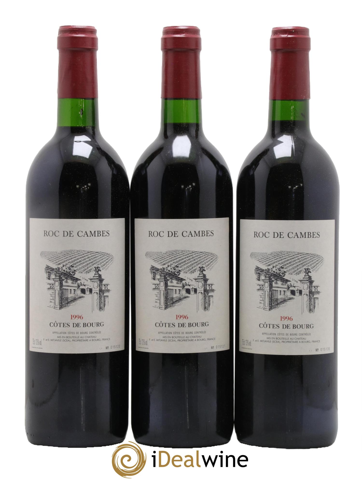 Roc de Cambes 1996 - Lot of 12 bottles - 2