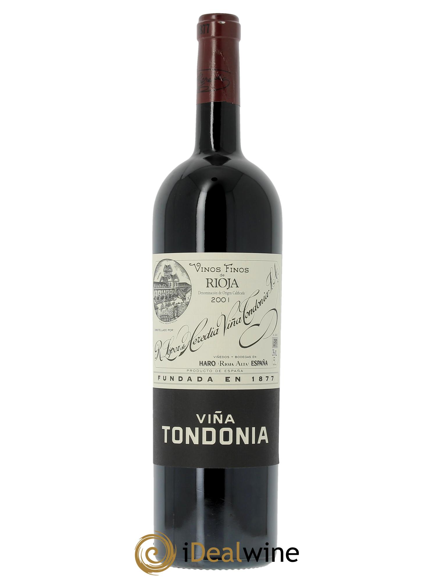 Rioja DOCA Reserva Vina Tondonia R. Lopez de Heredia 2001 - Lot de 1 magnum - 0