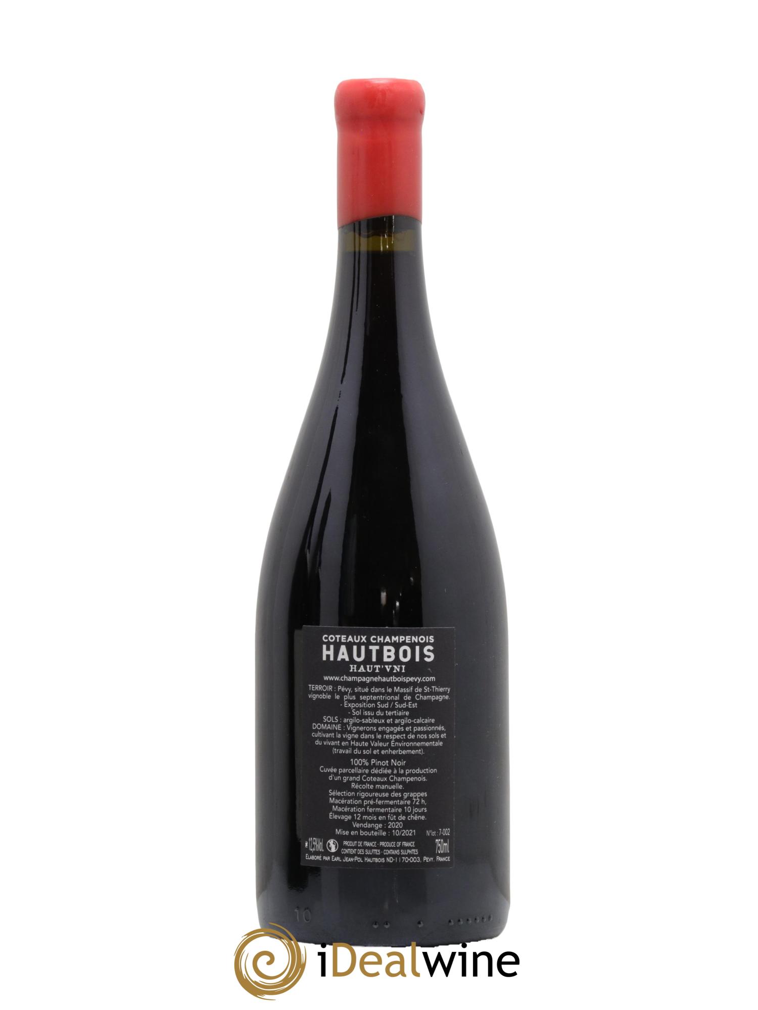 Coteaux Champenois Hautbois 2020 - Lot de 1 bouteille - 1
