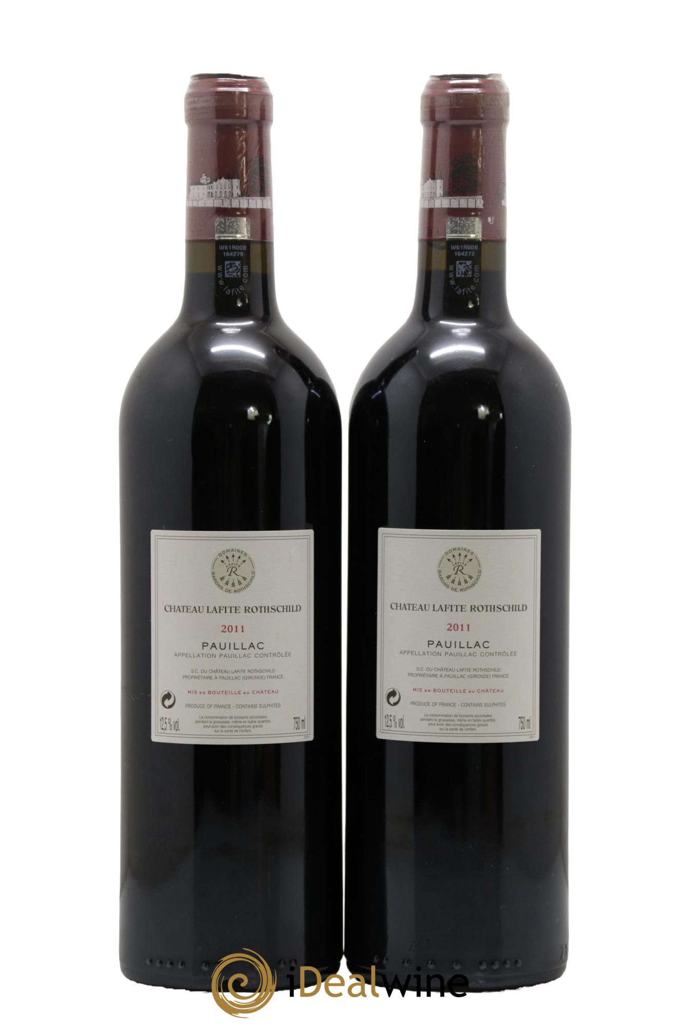 Château Lafite Rothschild 1er Grand Cru Classé 2011 - Lot of 2 bottles - 1