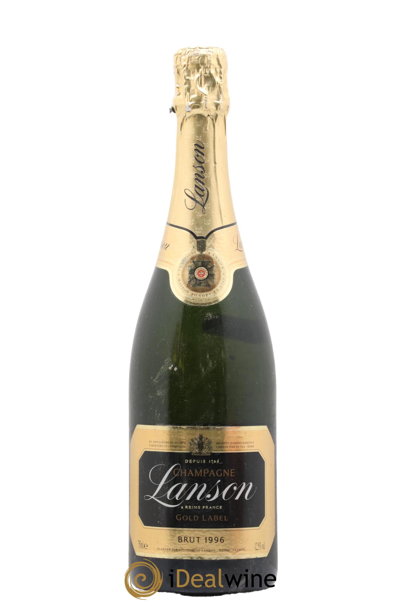 Gold Label Lanson 1996 - Lot de 1 bouteille - 0