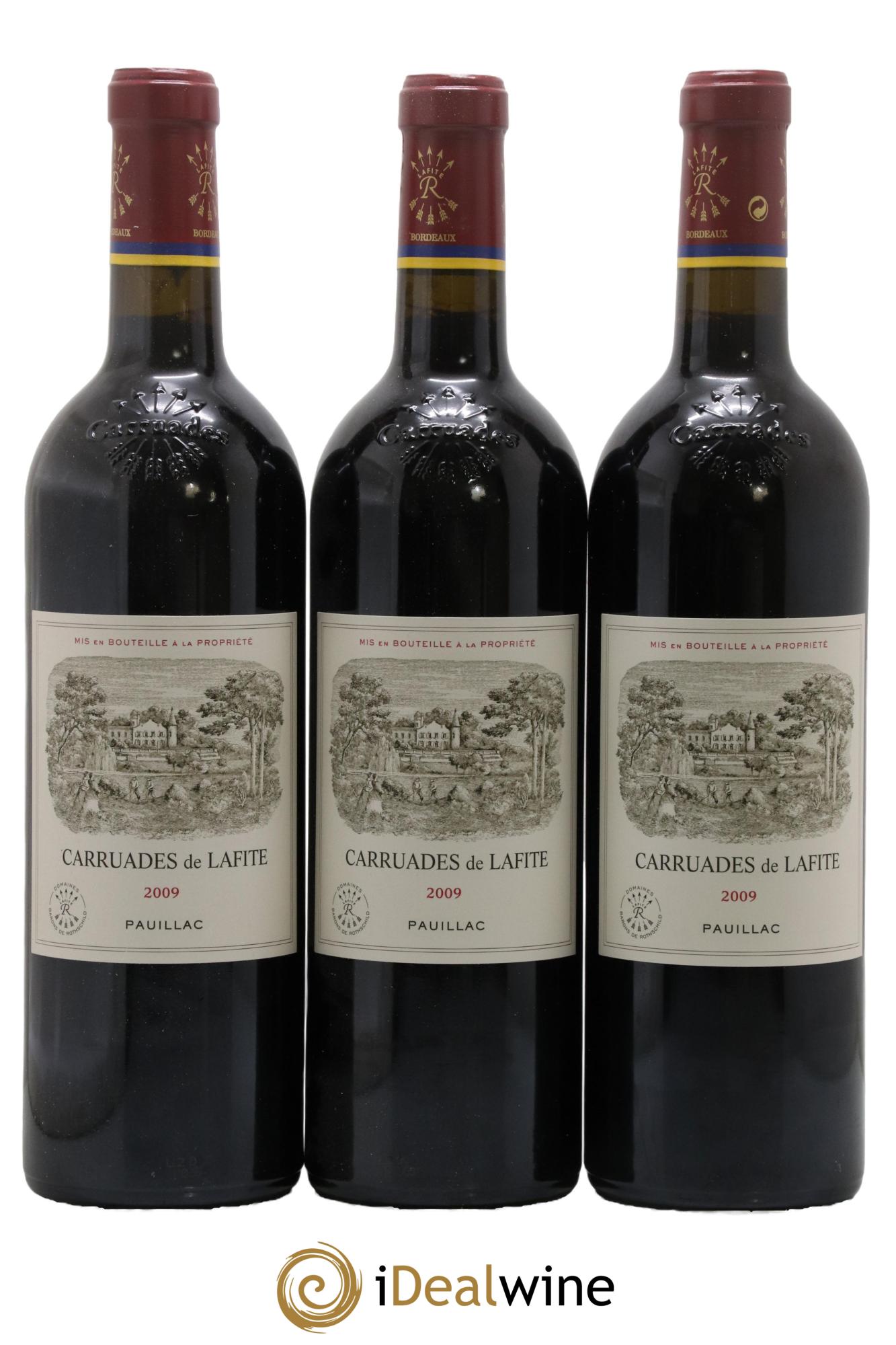 Carruades de Lafite Rothschild Second Vin 2009 - Lot of 3 bottles - 0