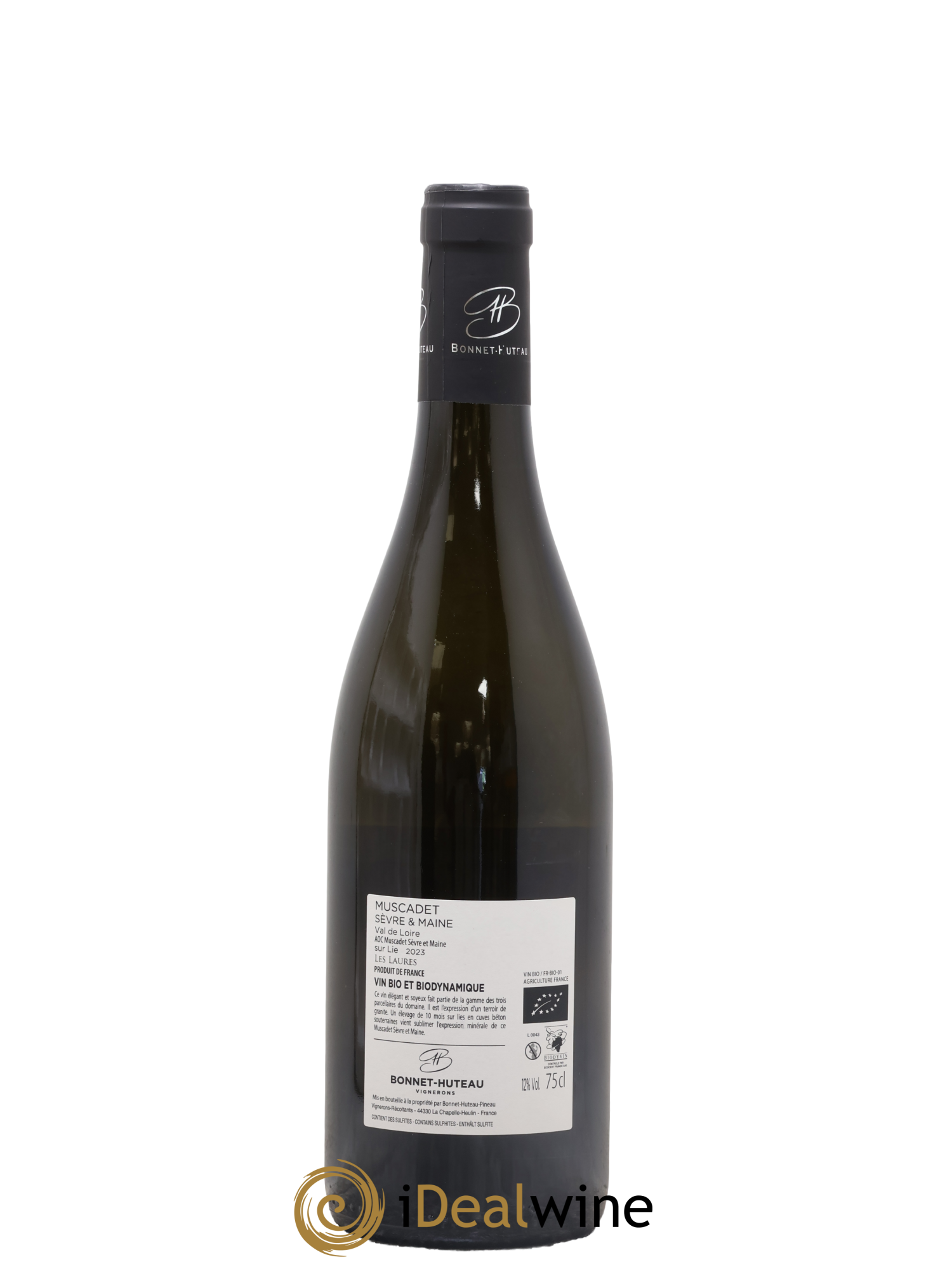Muscadet-Sèvre-et-Maine Sur Lie Les Laures Bonnet Huteau 2023 - Lot de 1 bouteille - 1