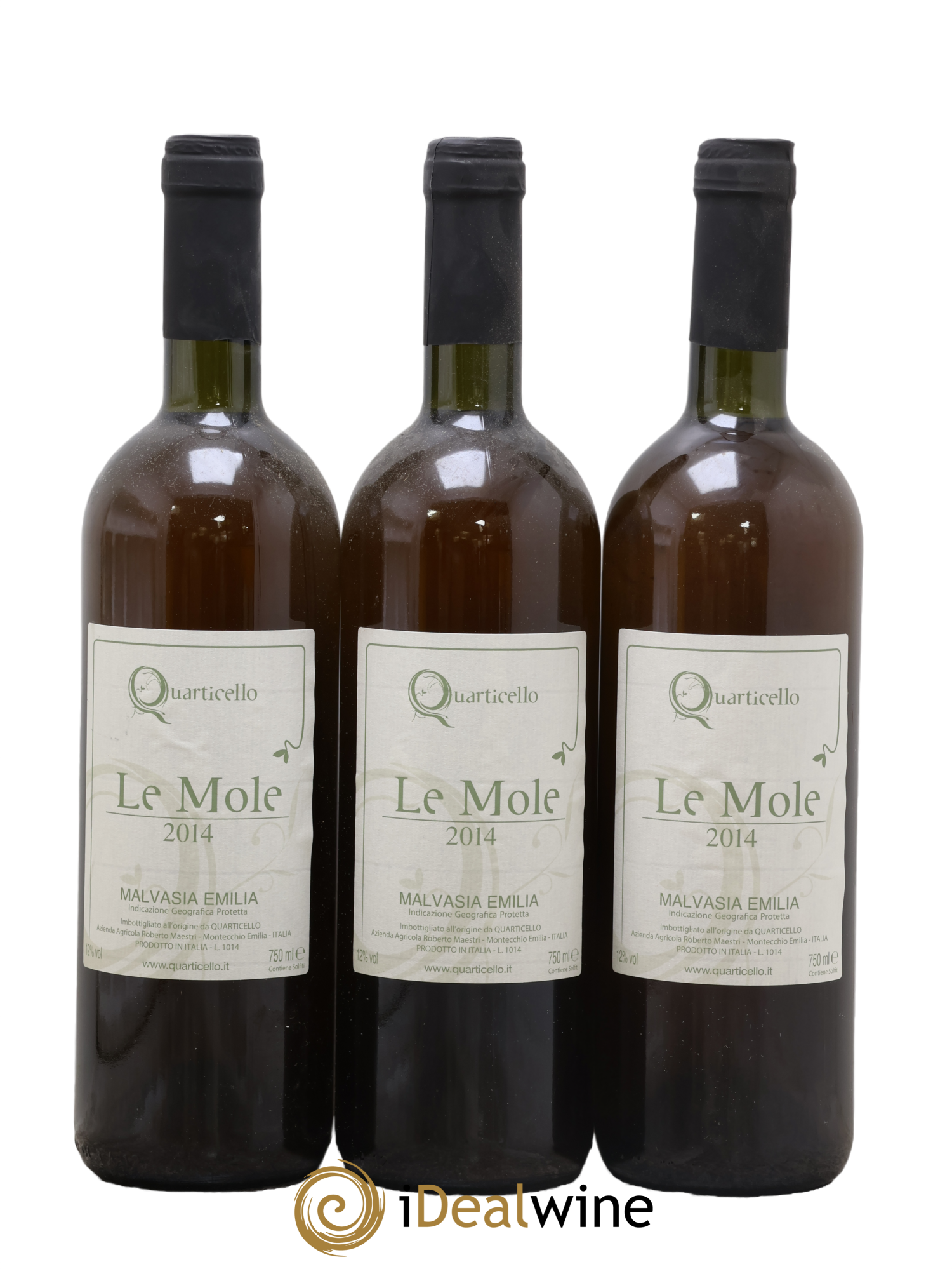 Italie Malvasia Emilia IGP Le Mole Quarticello 2014 - Lot of 3 bottles - 0