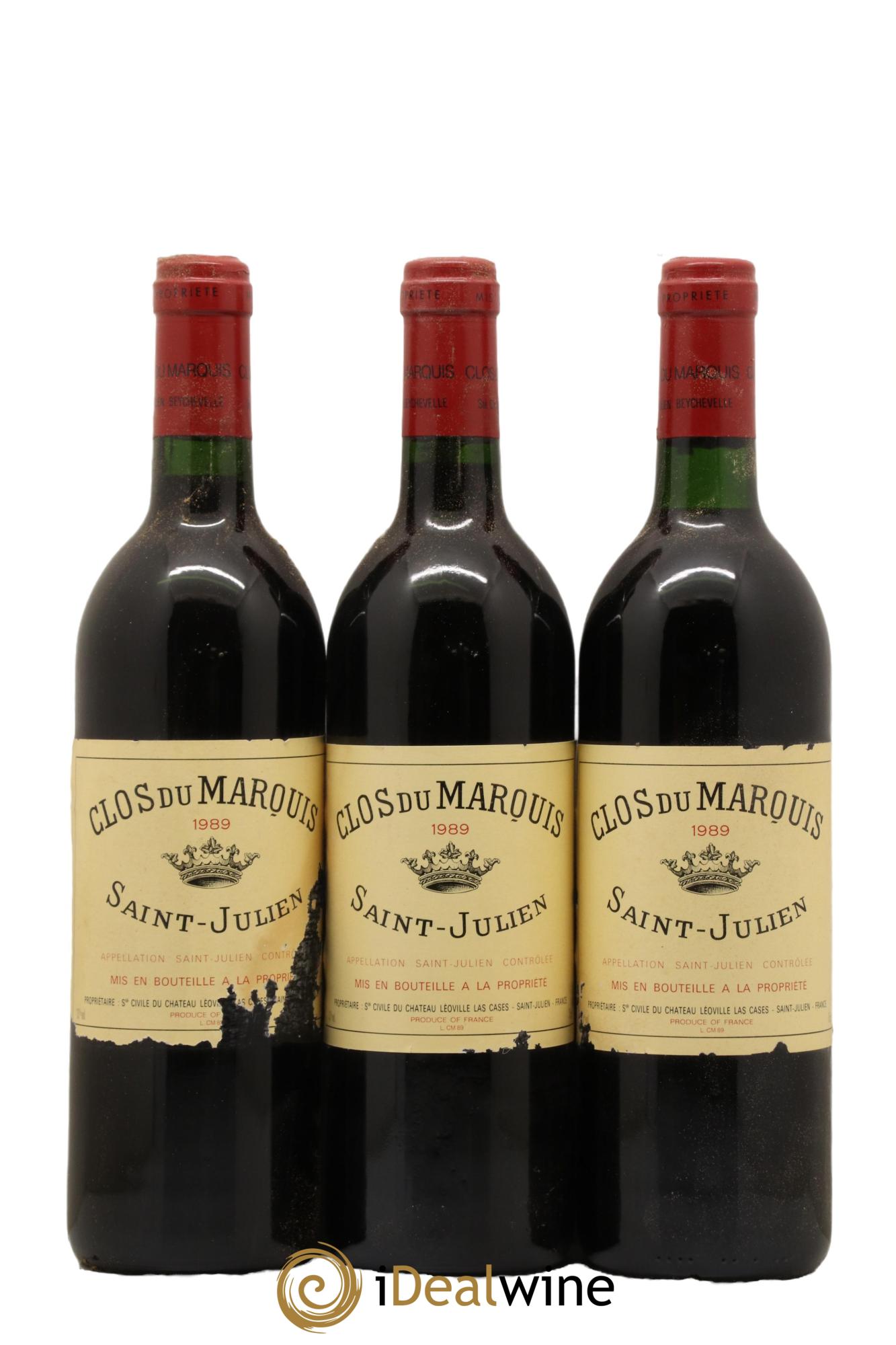 Clos du Marquis 1989 - Lot de 3 bouteilles - 0