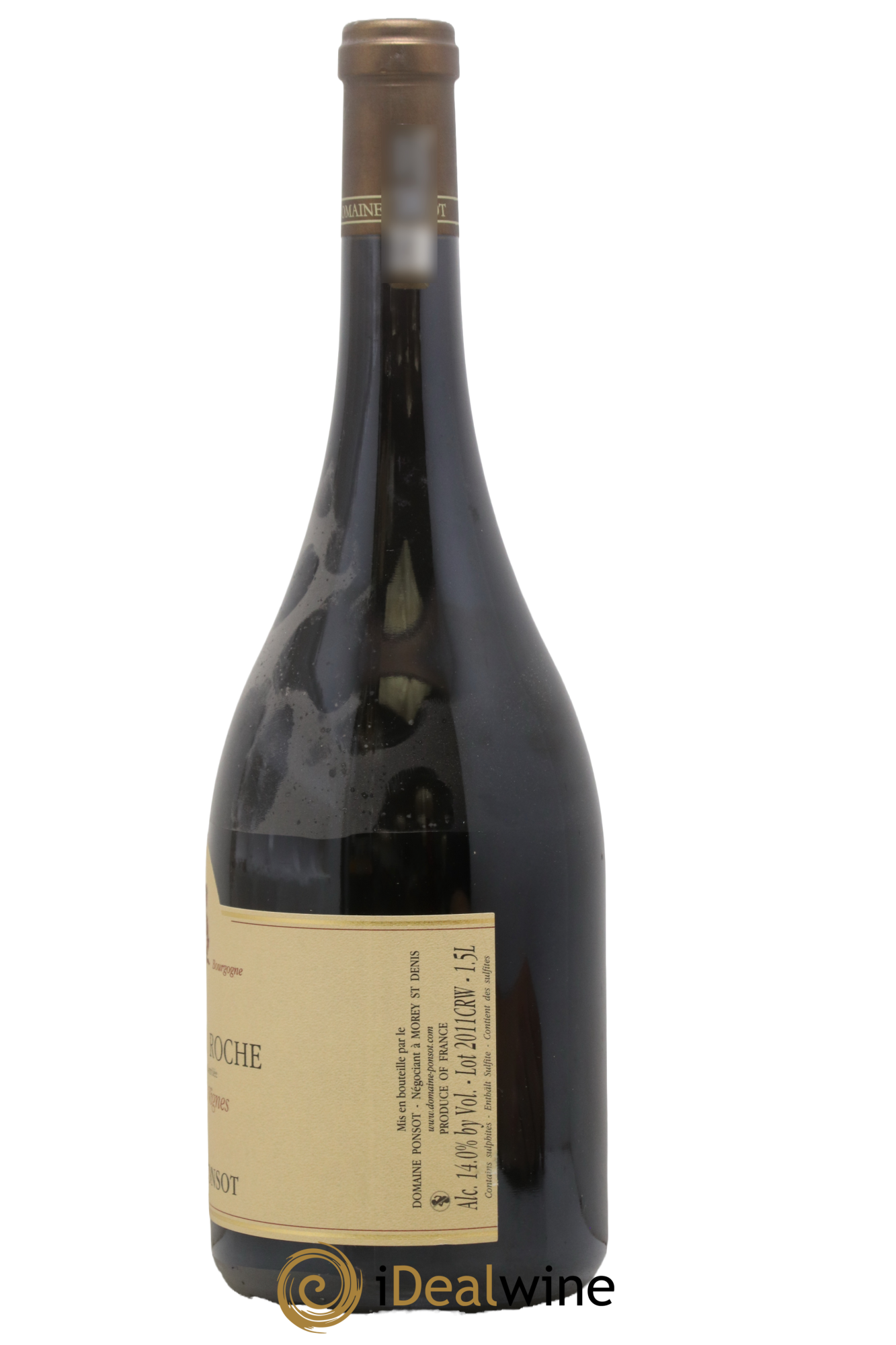 Clos de la Roche Grand Cru Vieilles Vignes Ponsot (Domaine) 2011 - Lot of 1 magnum - 1