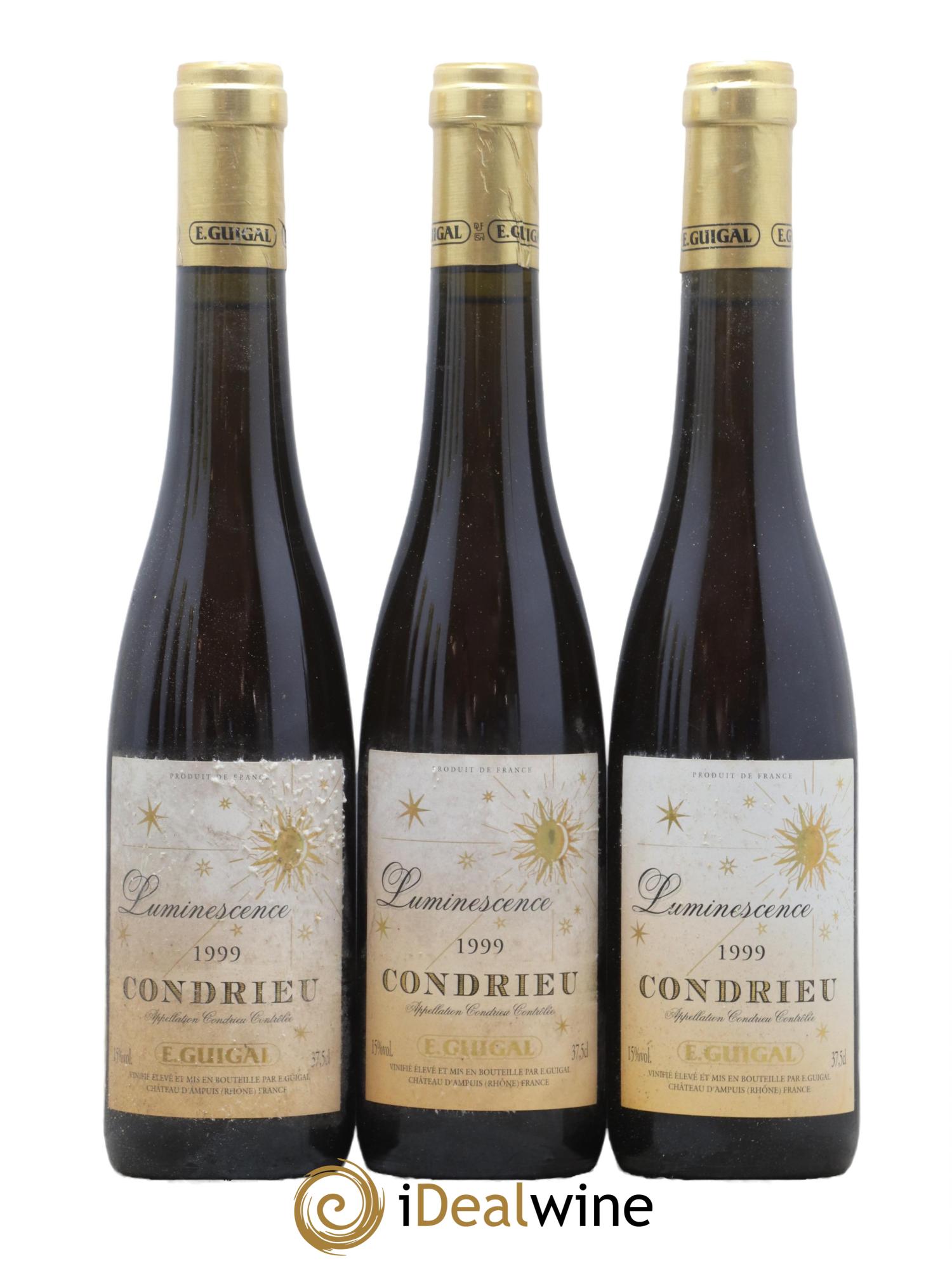 Condrieu Luminescence Guigal 1999 - Posten von 6 Demi-Flaschen - 1