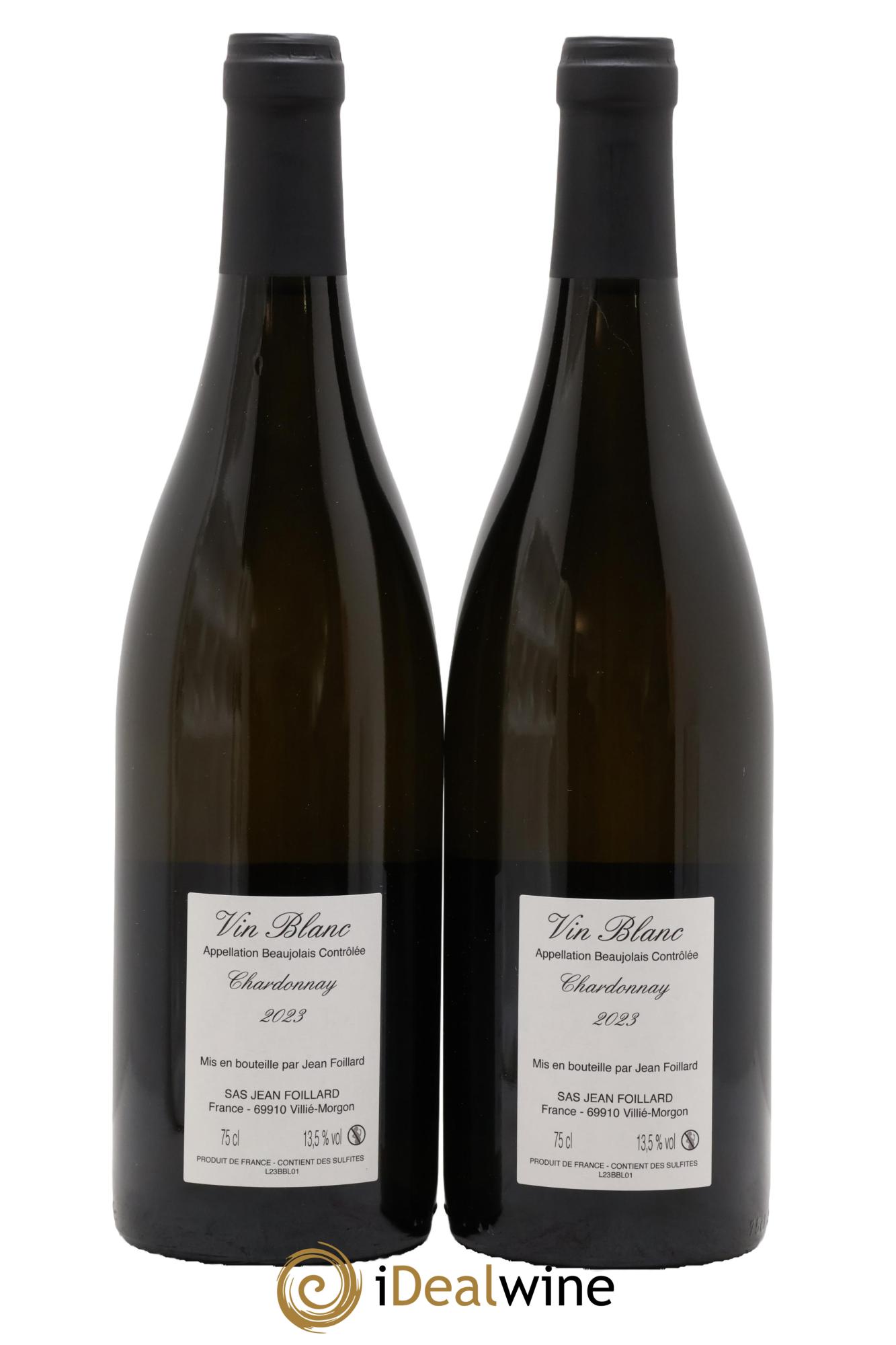 Beaujolais blanc Jean Foillard 2023 - Posten von 2 Flaschen - 1