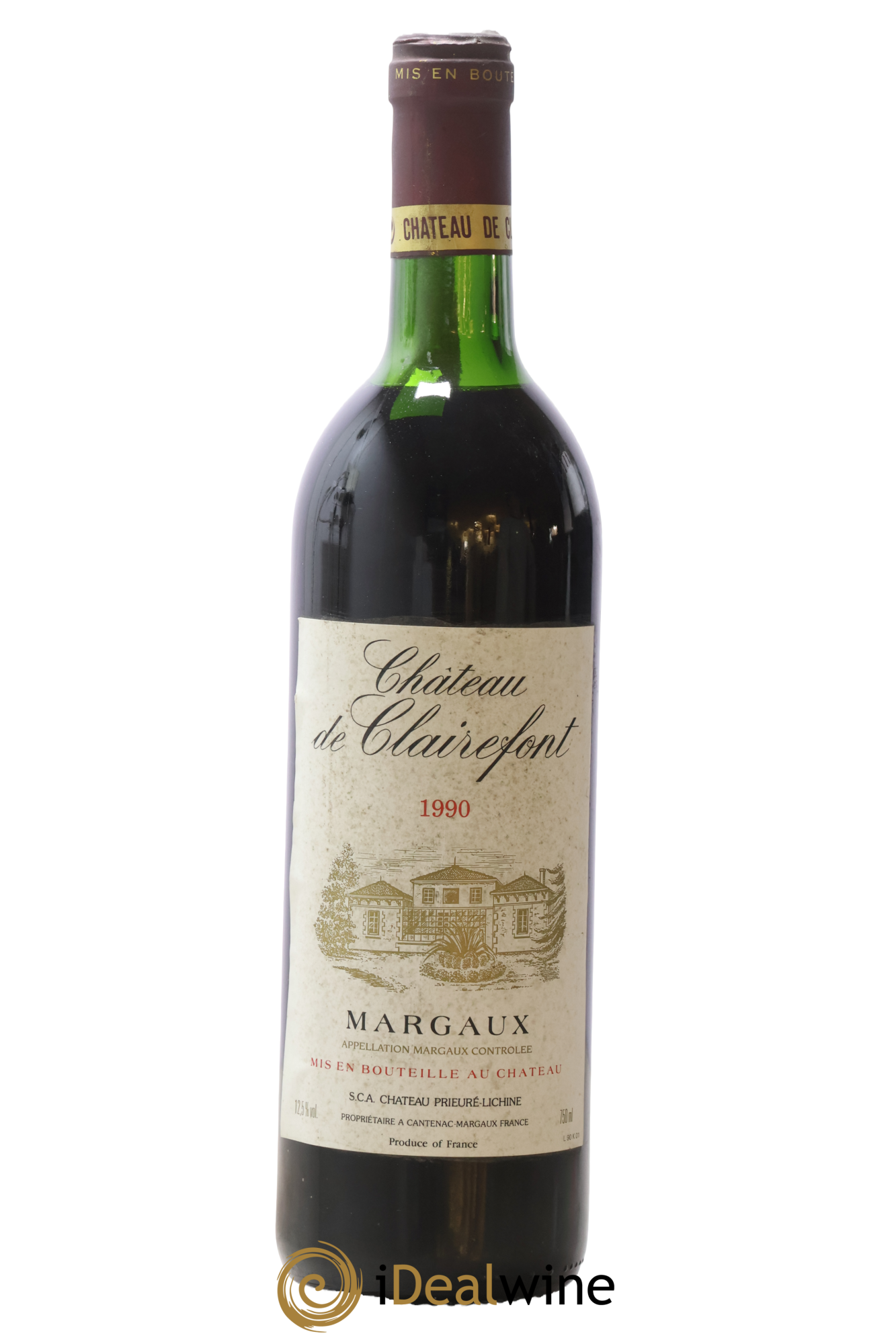 Margaux Château De Clairefont 1990 - Lot de 1 bouteille - 0