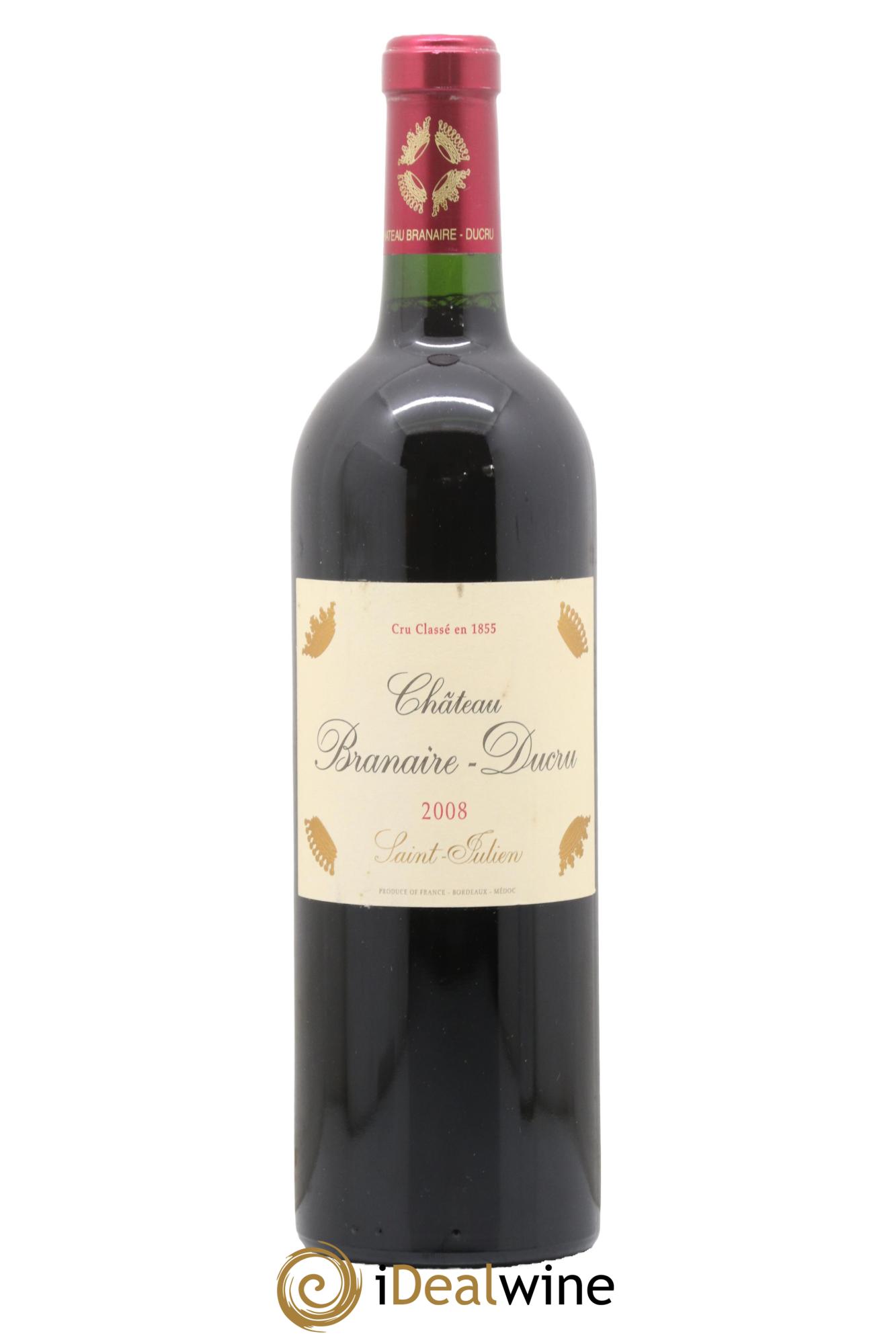 Château Branaire Ducru 4ème Grand Cru Classé 2008 - Lot of 1 bottle - 0