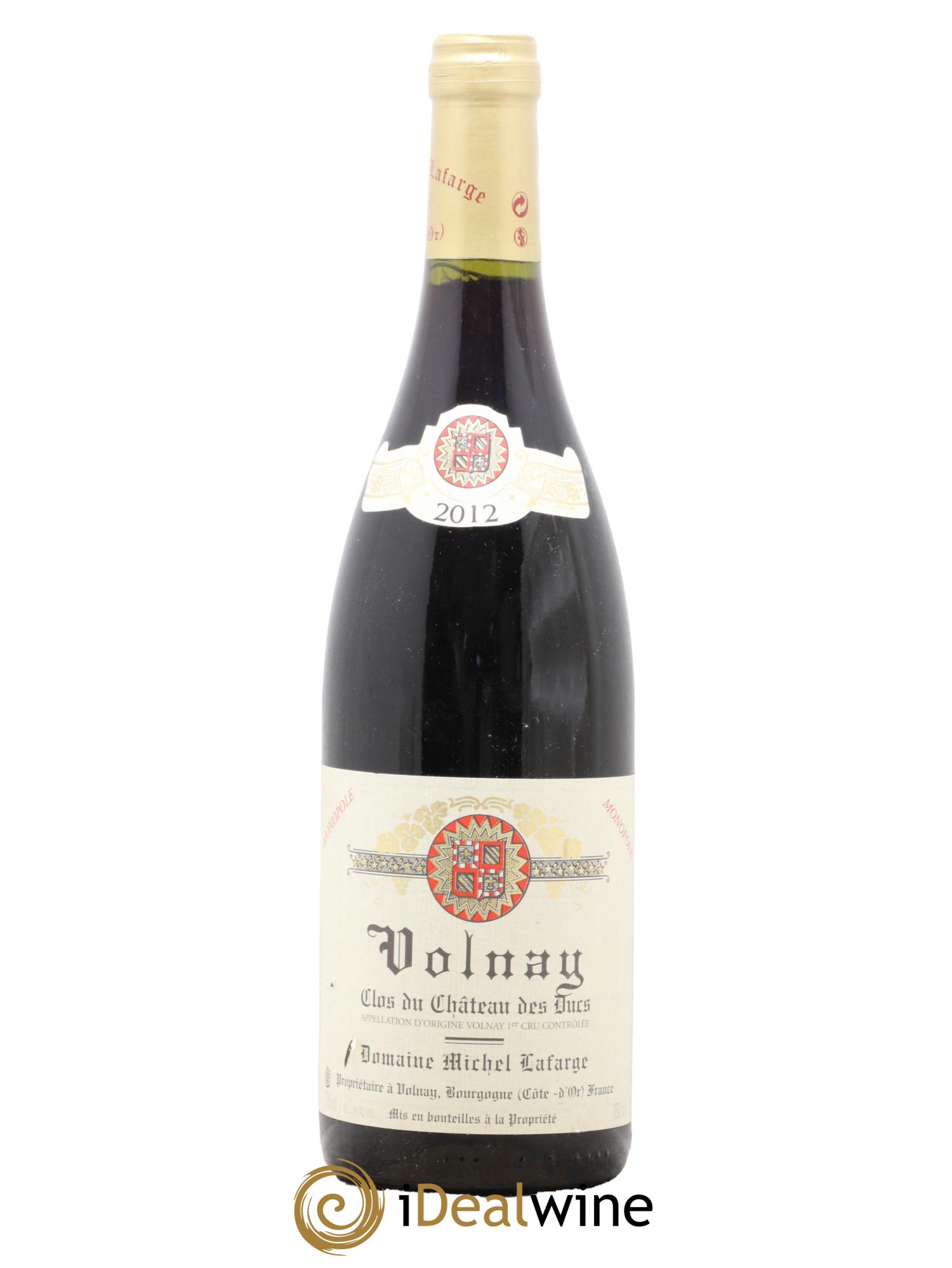 Volnay 1er Cru Clos du Château des Ducs Lafarge (Domaine) 2012 - Lot de 1 bouteille - 0
