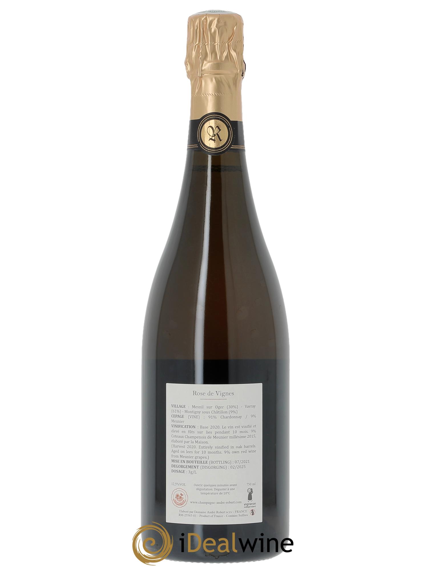Rose de Vignes André Robert - Posten von 1 Flasche - 1