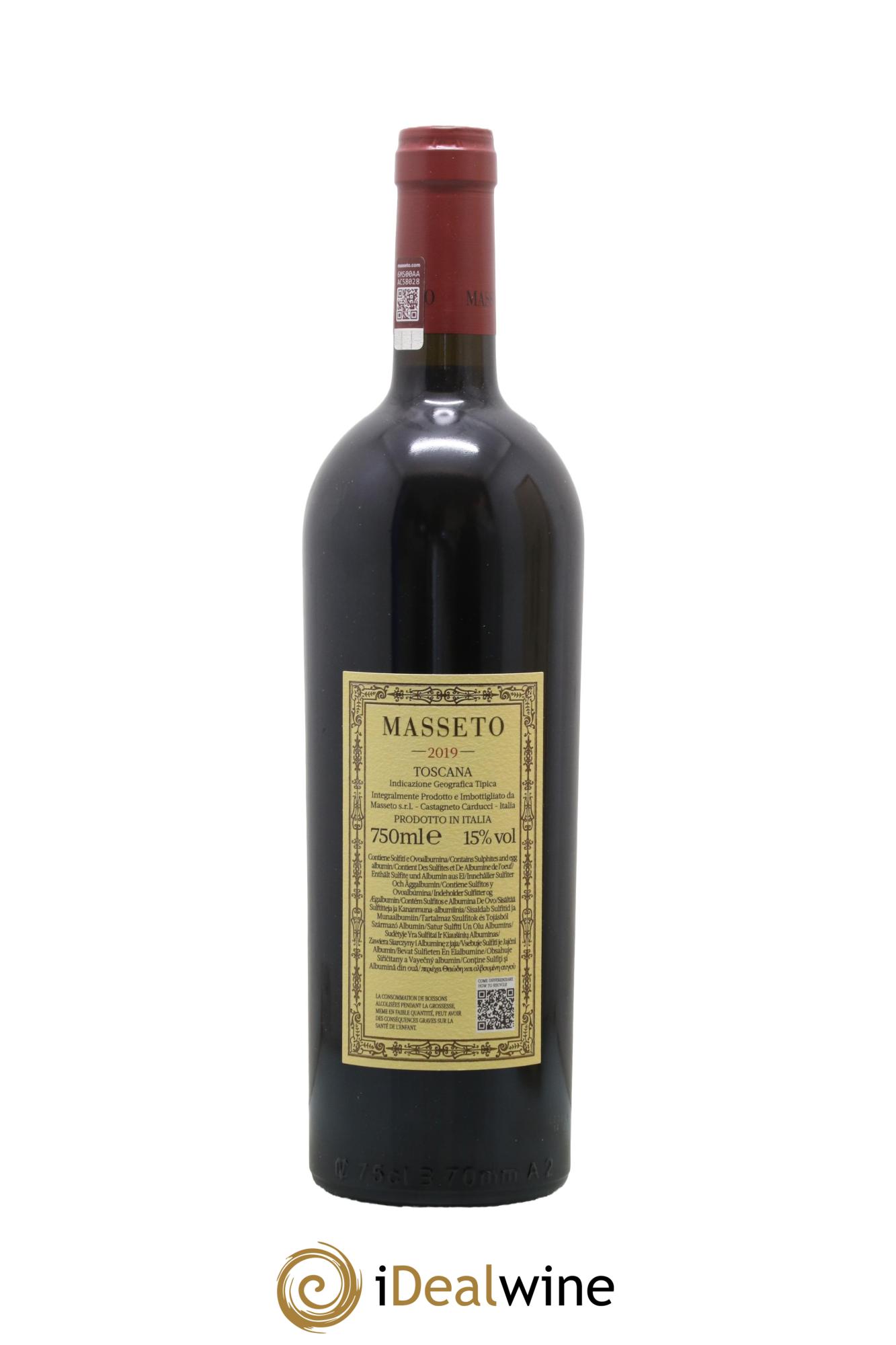 Toscana IGT Tenuta Dell'Ornellaia Masseto Frescobaldi 2019 - Lotto di 1 bottiglia - 2