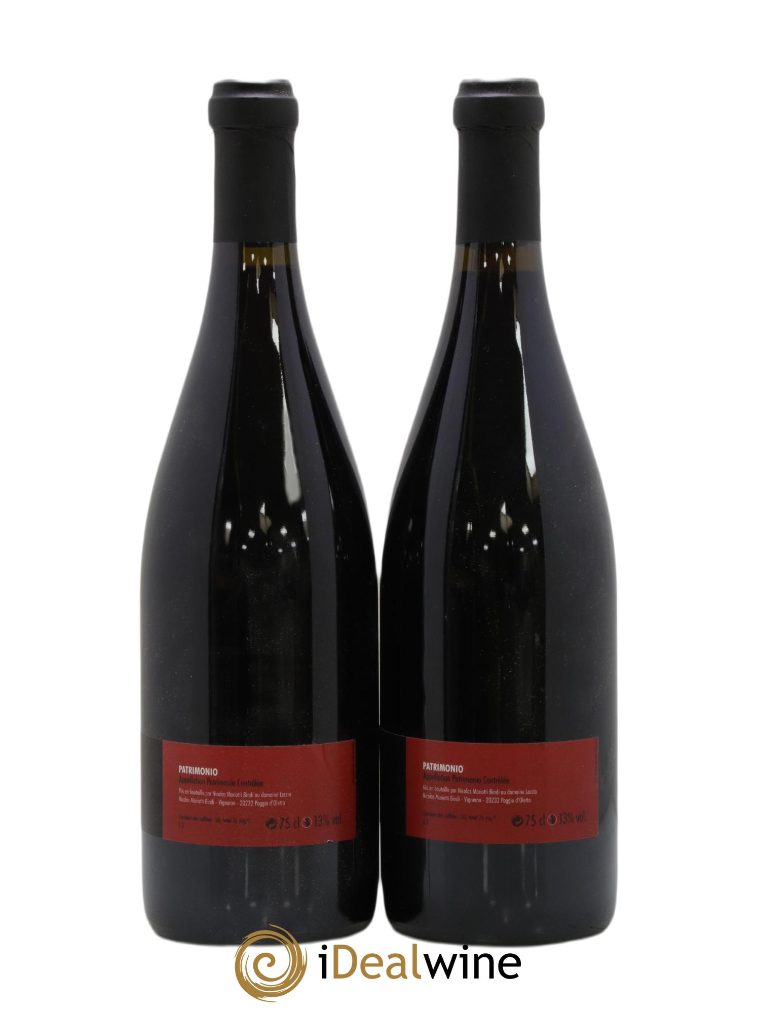 Patrimonio Porcellese Nicolas Mariotti Bindi 2009 - Lot de 2 bouteilles - 1