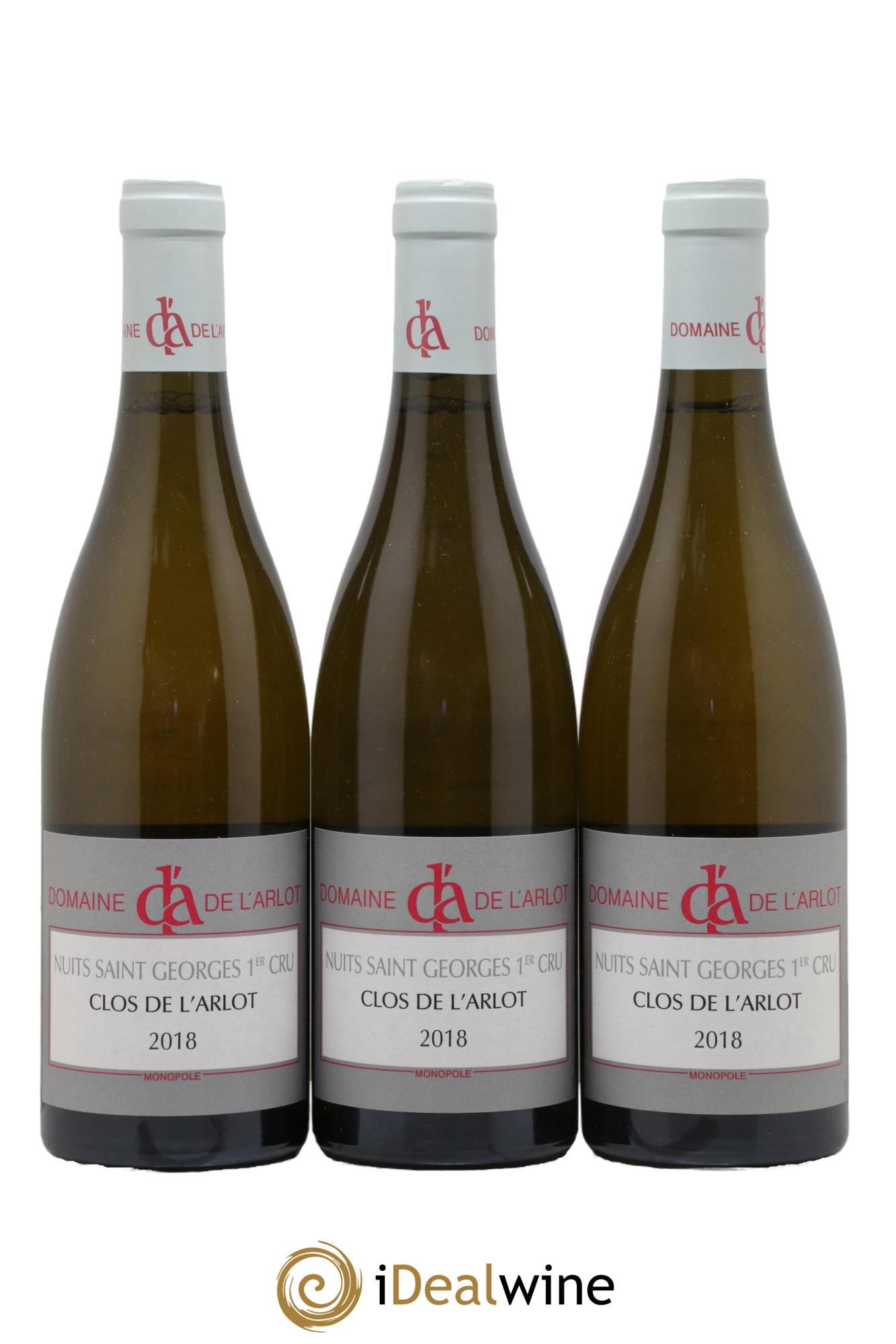Nuits-Saint-Georges 1er Cru Clos de l'Arlot Domaine de l'Arlot 2018 - Posten von 3 Flaschen - 0