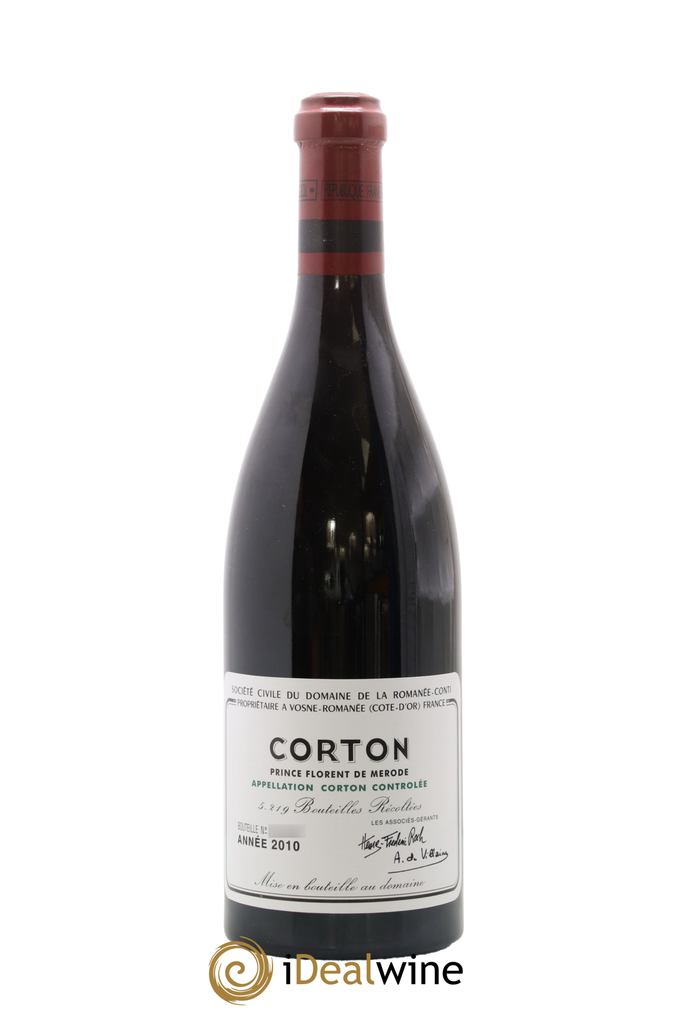 Corton Grand Cru Domaine de la Romanée-Conti 2010 - Lot de 1 bouteille - 0