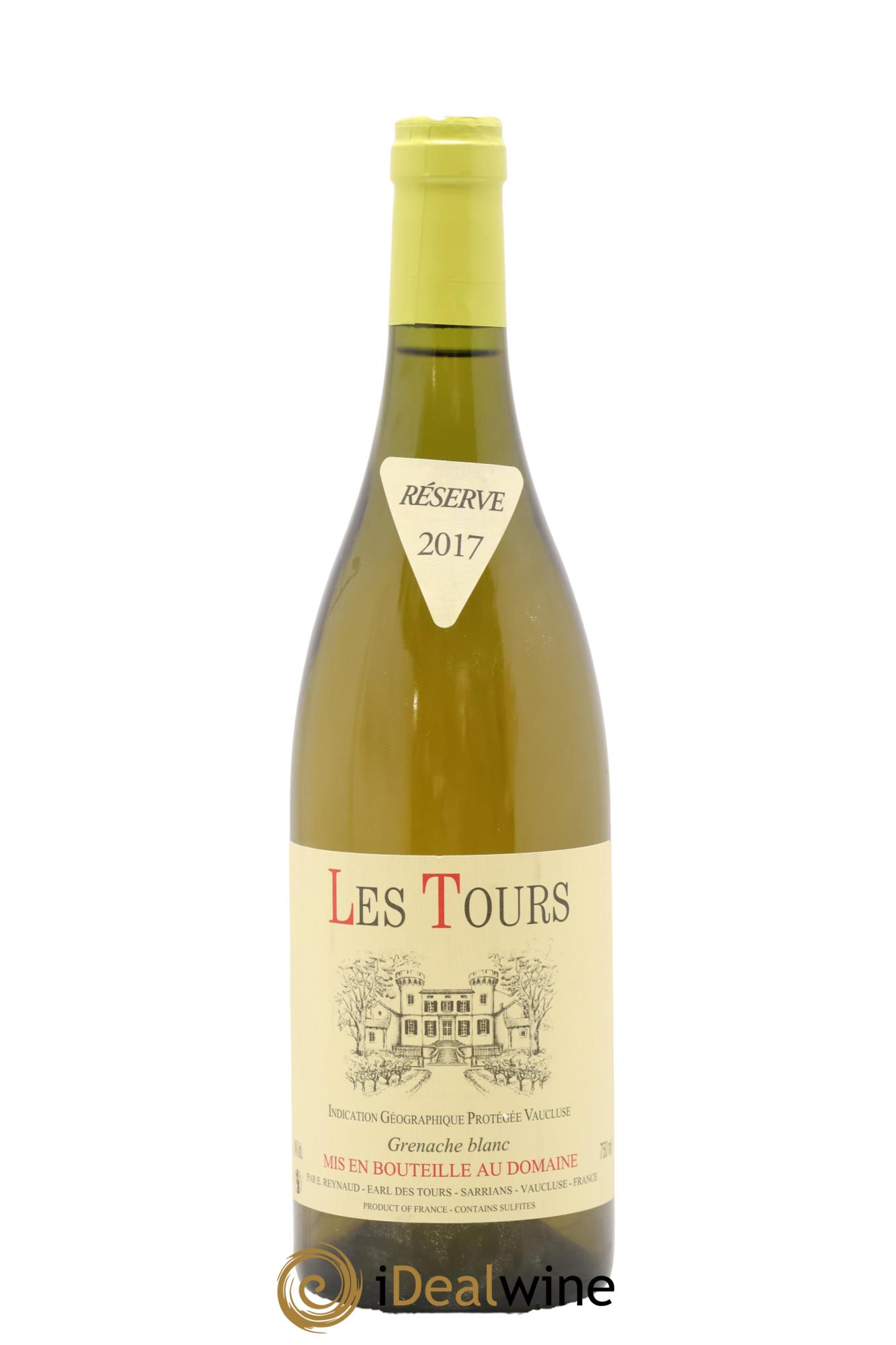 Vaucluse (Vin de Pays de Vaucluse) Les Tours Grenache Blanc Emmanuel Reynaud 2017 - Lot de 1 bouteille - 0
