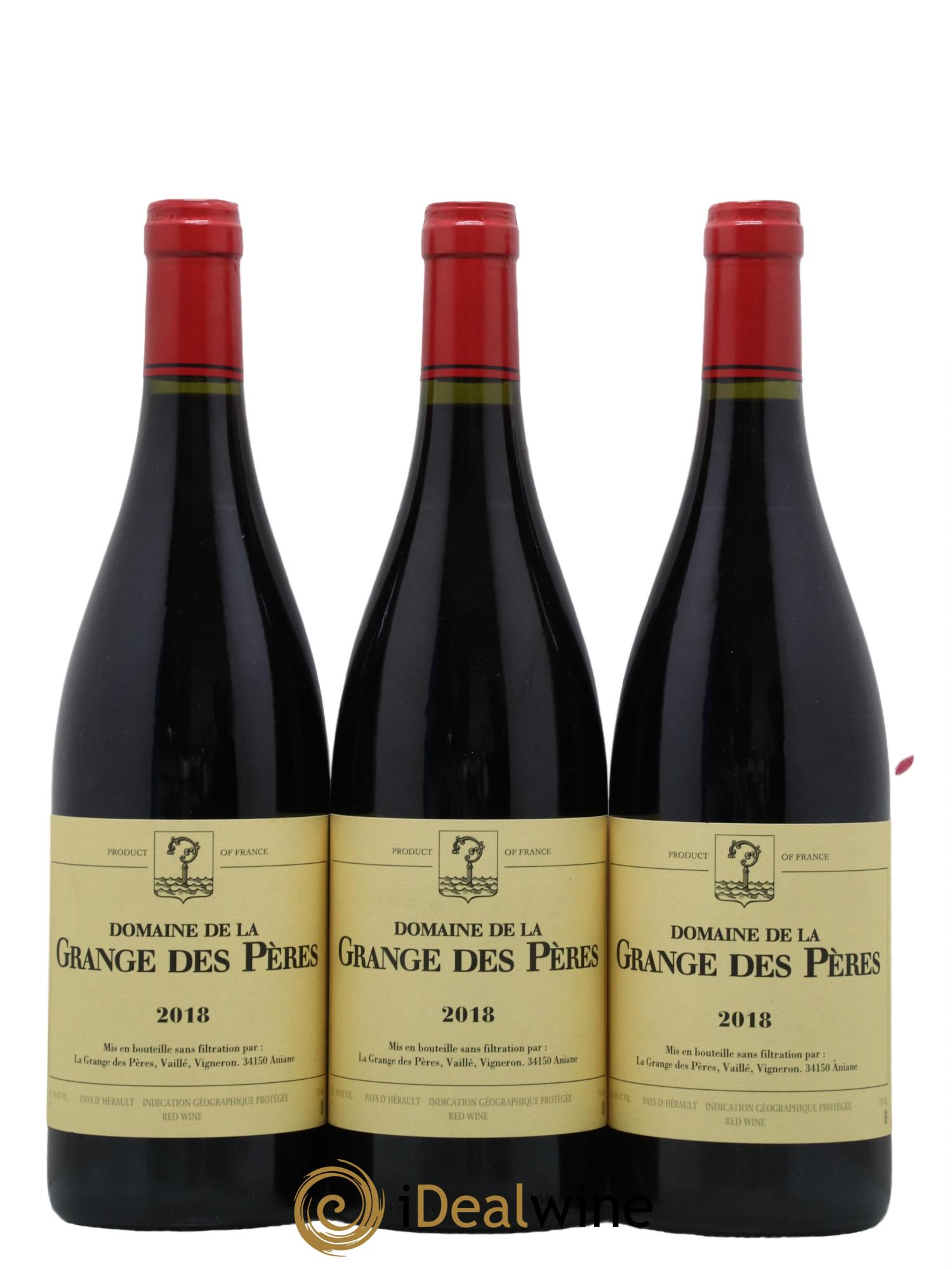 Pays d'Hérault Grange des Pères Laurent Vaillé 2018 - Lot de 3 bouteilles - 0