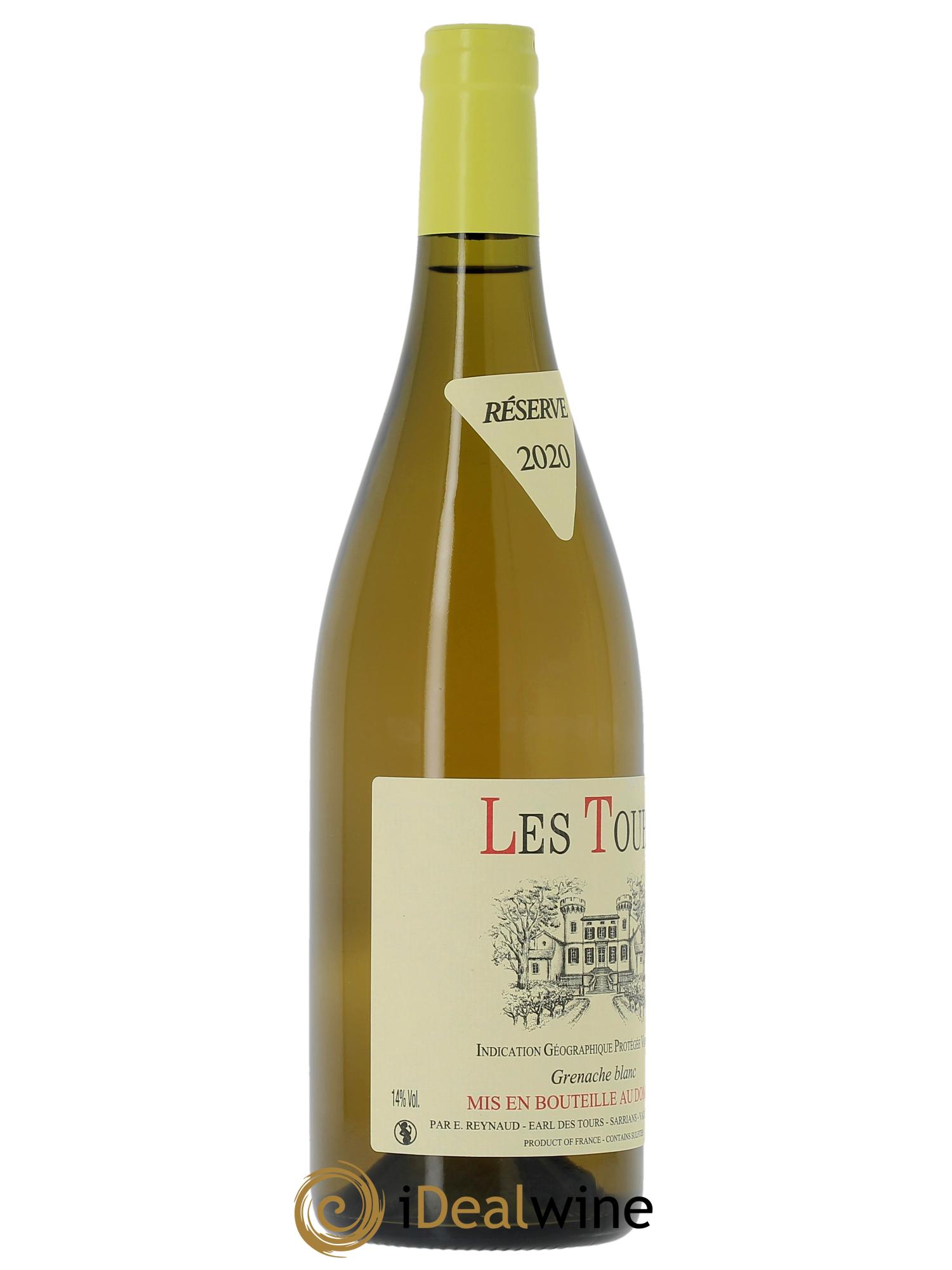 IGP Vaucluse (Vin de Pays de Vaucluse) Les Tours Grenache Blanc Emmanuel Reynaud  2020 - Lotto di 1 bottiglia - 2