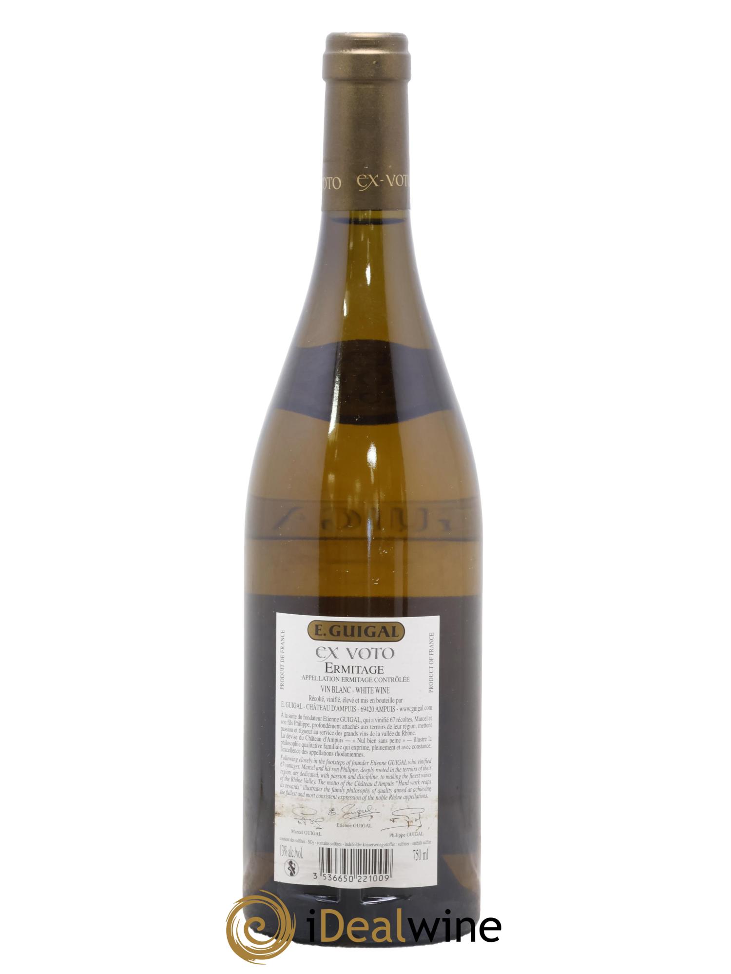 Ermitage Ex Voto Guigal 2010 - Lot de 1 bouteille - 1