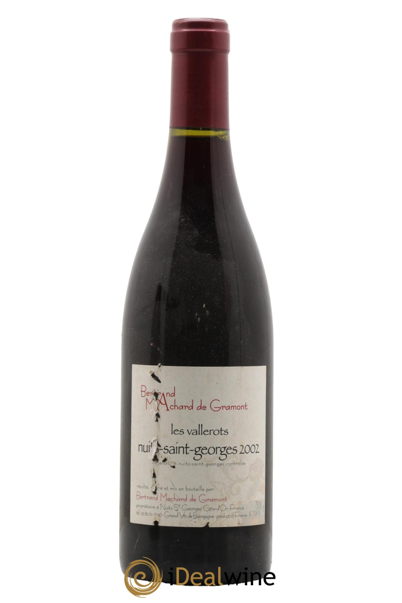 Nuits-Saint-Georges Terrasses des Vallerots Machard de Gramont 2002 - Lot de 1 bouteille - 0