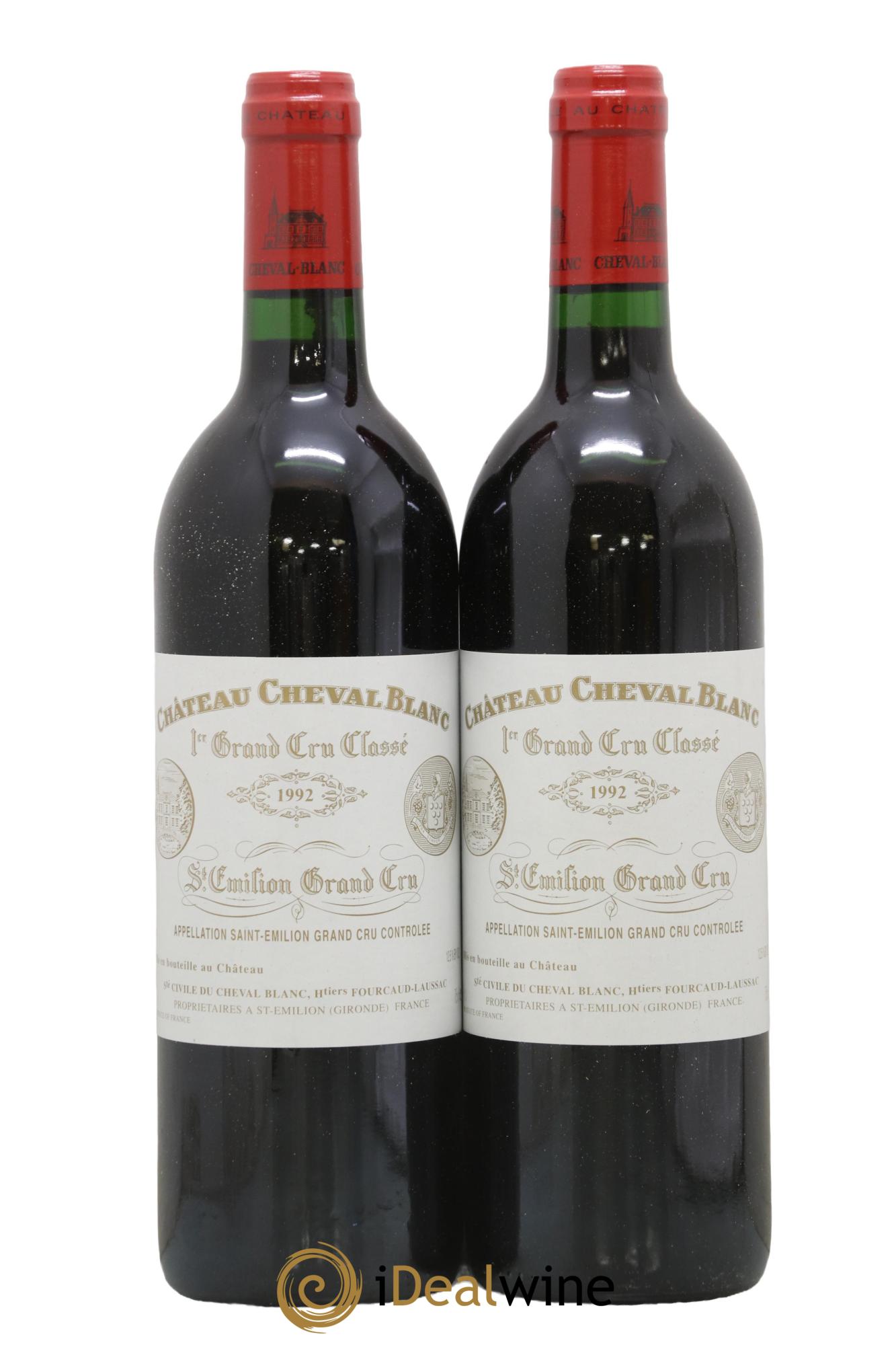 Château Cheval Blanc 1er Grand Cru Classé A 1992 - Lot de 2 bouteilles - 0