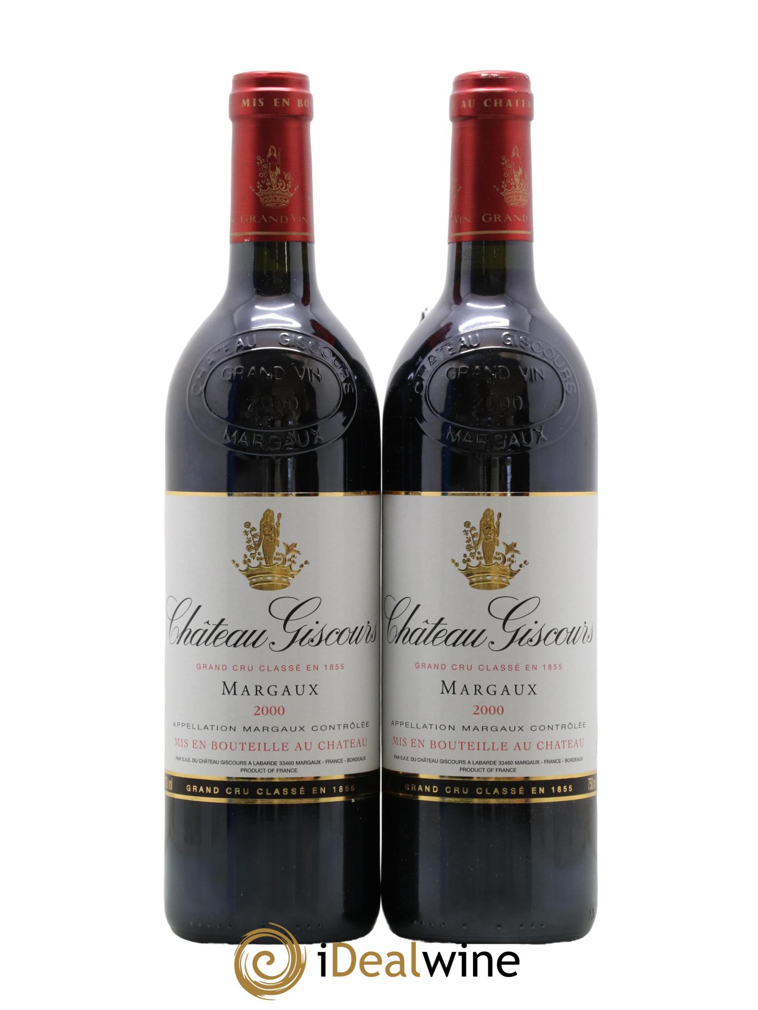 Château Giscours 3ème Grand Cru Classé 2000 - Lot de 2 bouteilles - 0