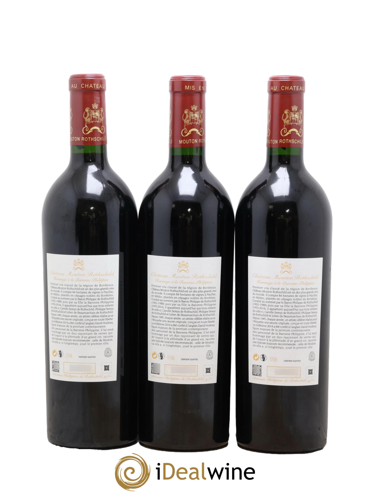 Château Mouton Rothschild 1er Grand Cru Classé 2014 - Lot de 6 bouteilles - 4