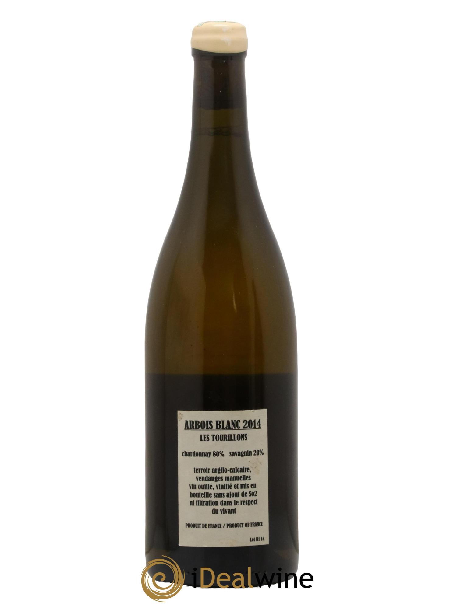 Arbois Chardonnay Savagnin Les Tourillons Adeline Houillon & Renaud Bruyère 2014 - Lot de 1 bouteille - 1