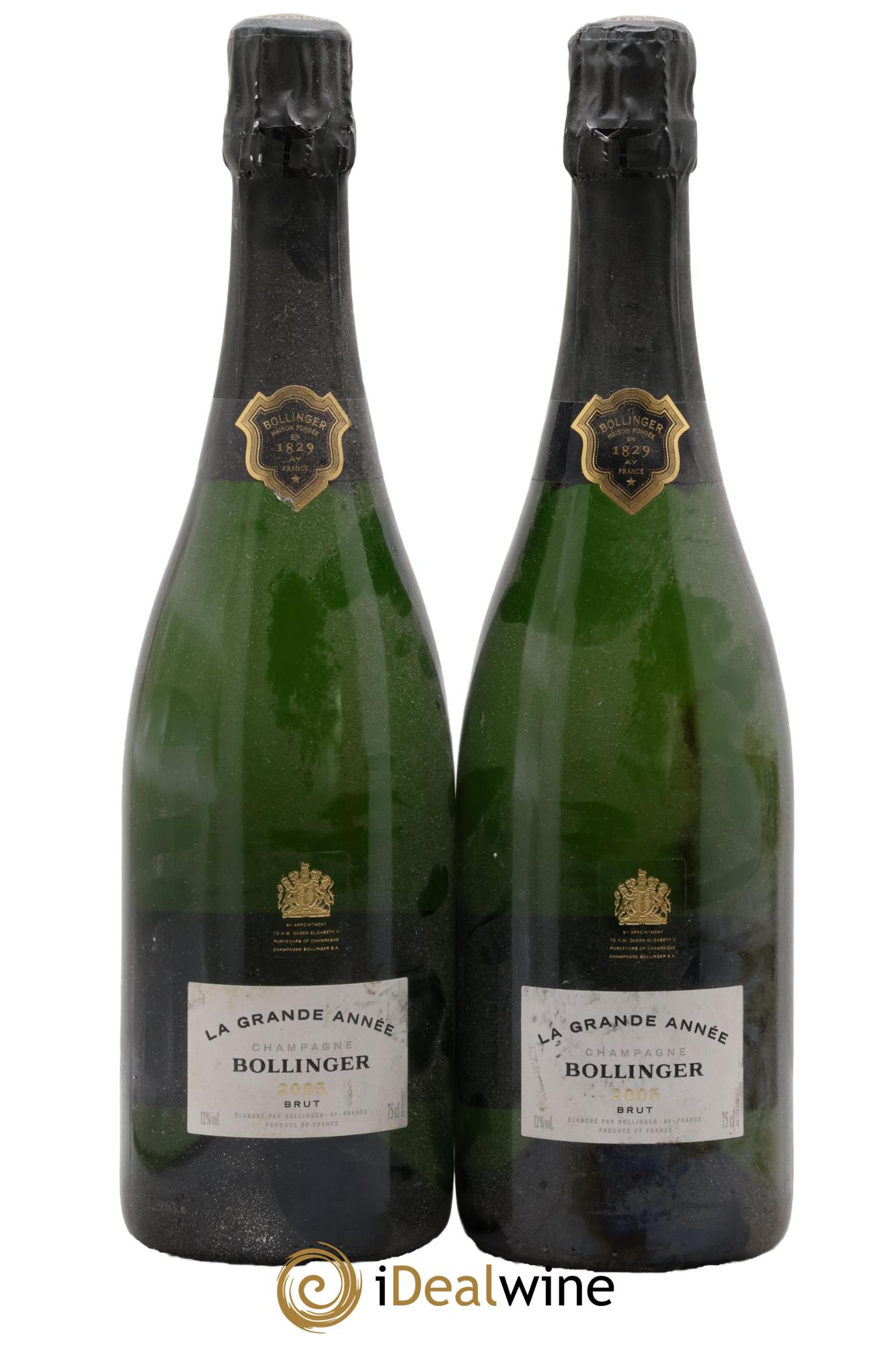 Grande Année Brut Bollinger 2005 - Lotto di 2 bottiglie - 0