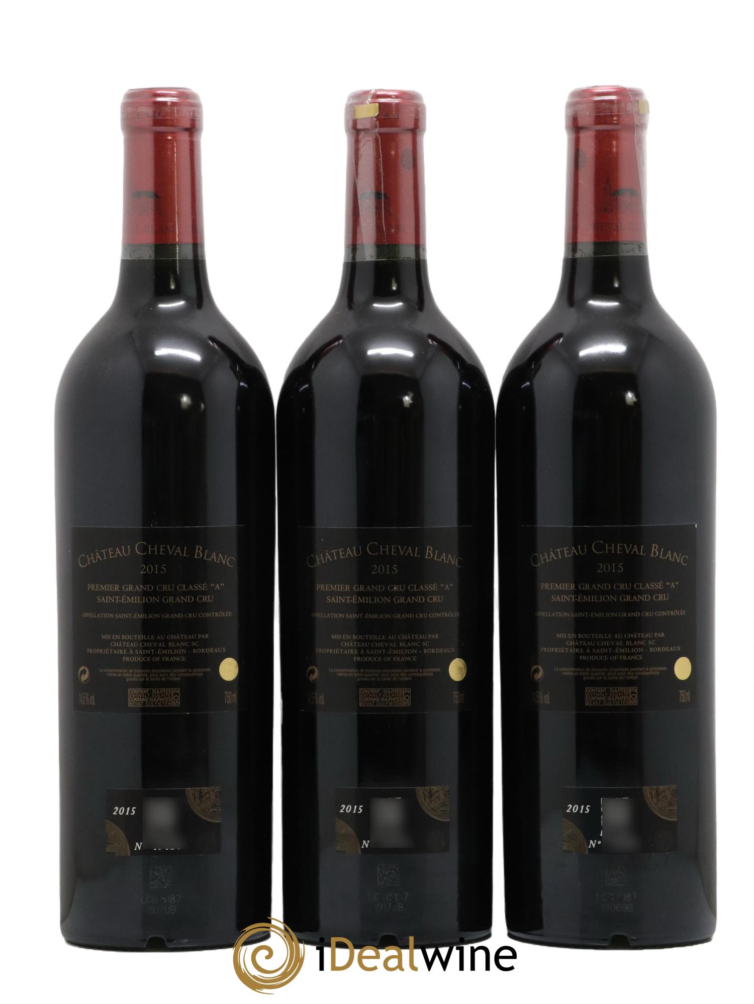 Château Cheval Blanc 1er Grand Cru Classé A 2015 - Posten von 6 Flaschen - 2