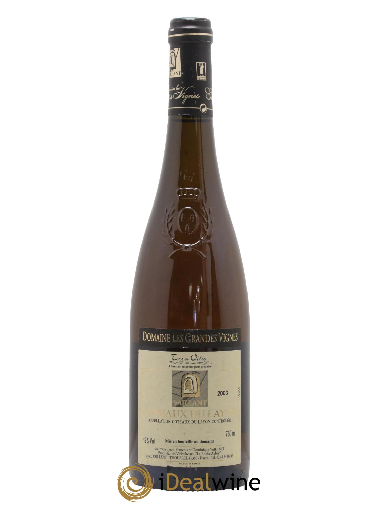 Coteaux du Layon Les Grandes Vignes 2003 - Lotto di 1 bottiglia - 0