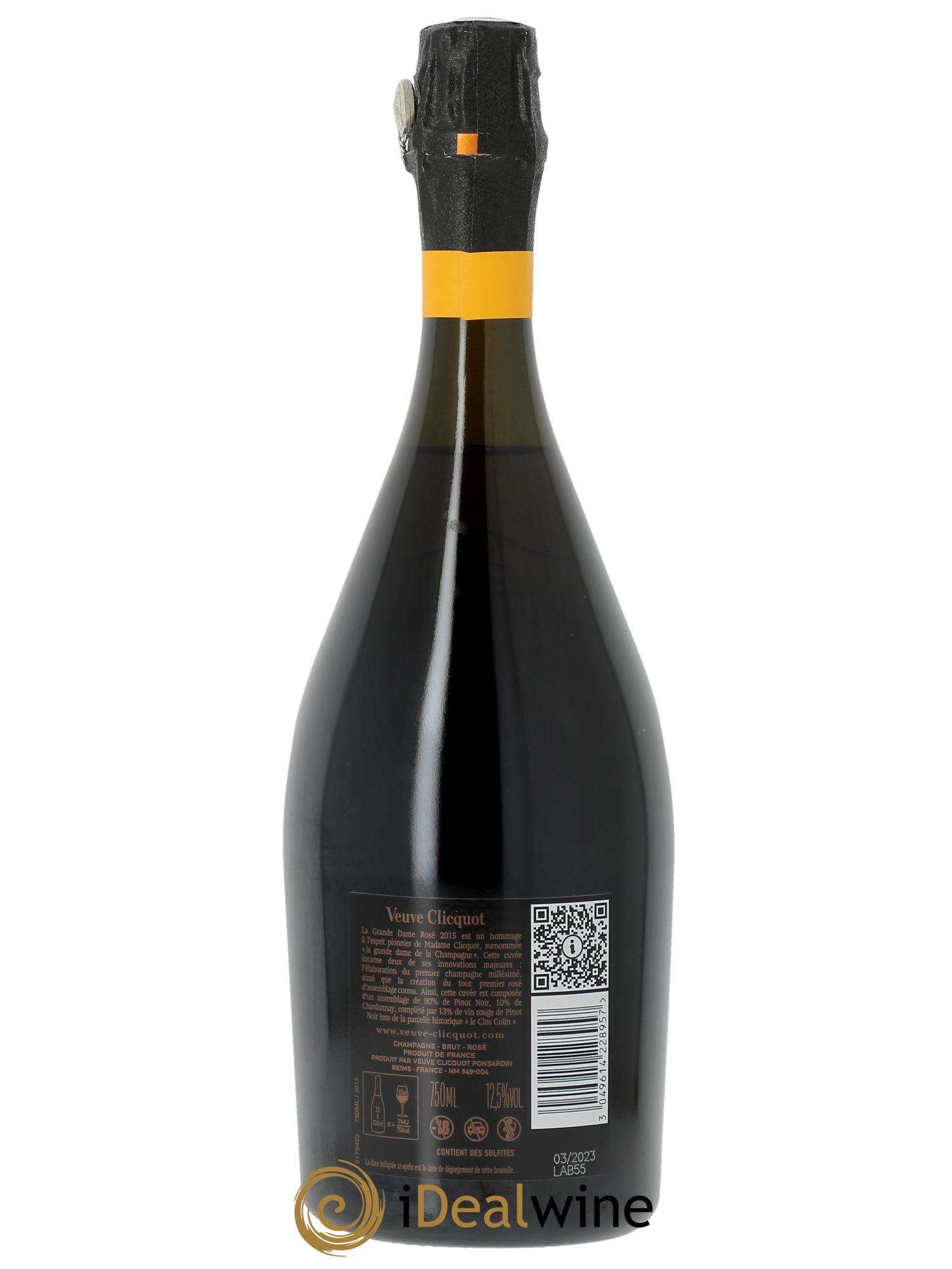 La Grande Dame Veuve Clicquot  2015 - Lot de 1 bouteille - 2