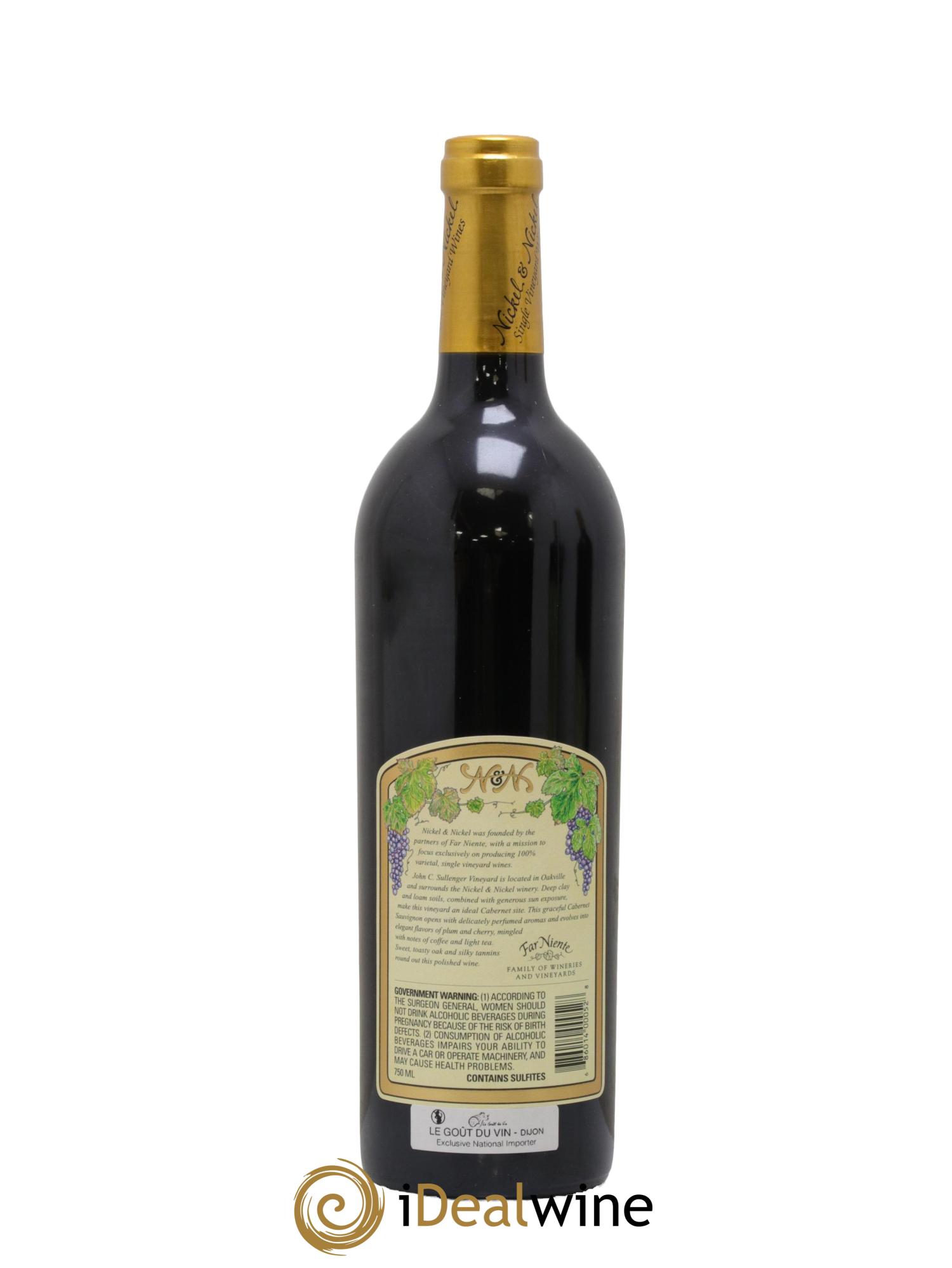 USA Napa Valley John Sullenger Cabernet Nickel&Nickel 2019 - Lot de 1 bouteille - 1