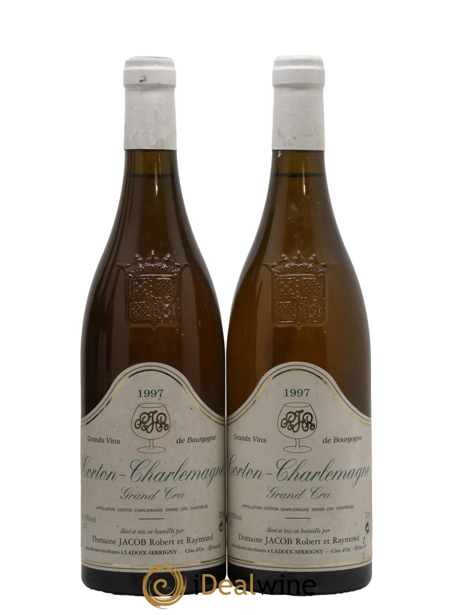 Corton-Charlemagne Grand Cru Jacob (Domaine) 1997 - Lot de 2 bouteilles - 0