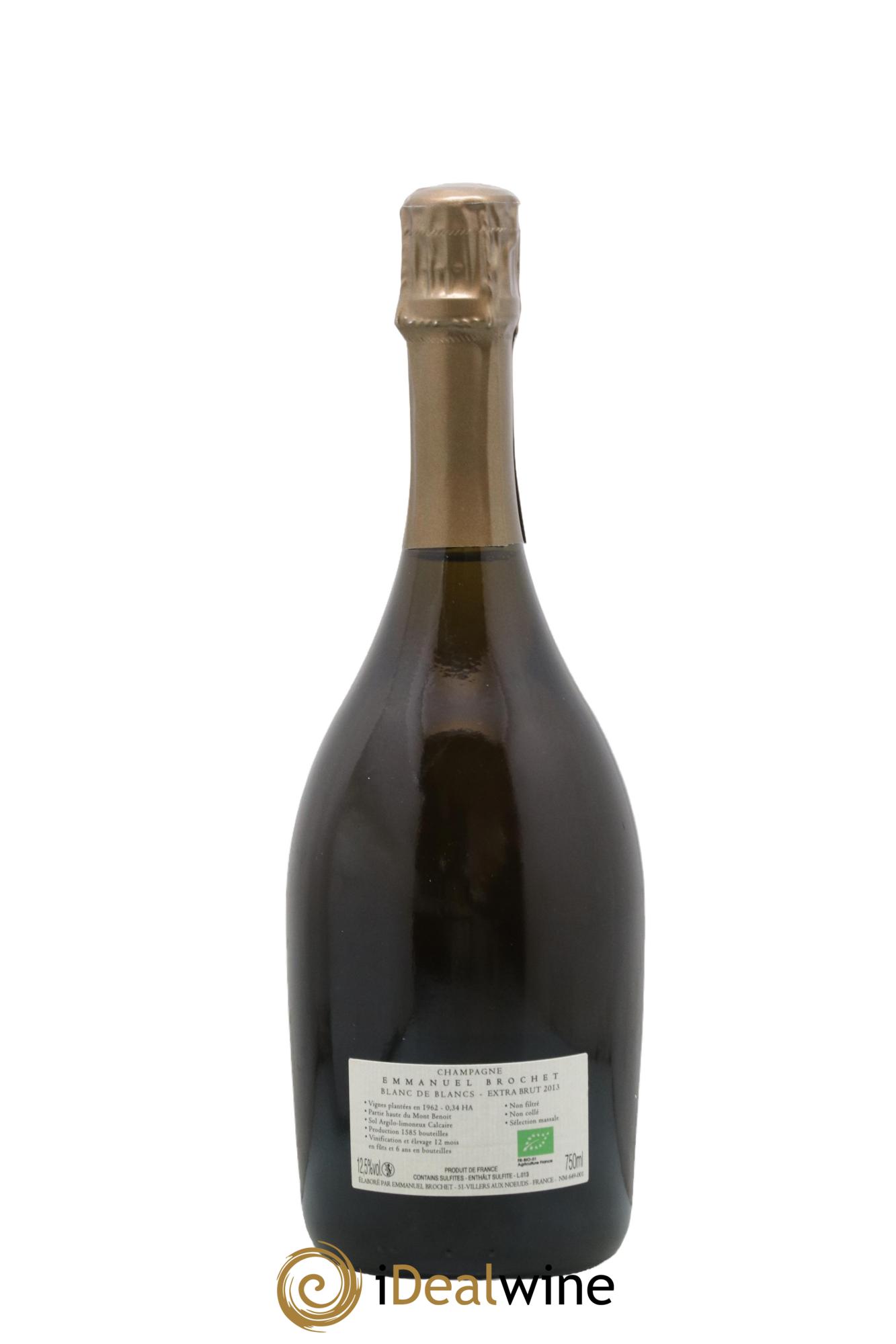 Blanc de Blancs Extra-Brut Les Hauts Chardonnays Emmanuel Brochet 2013 - Lot de 1 bouteille - 1