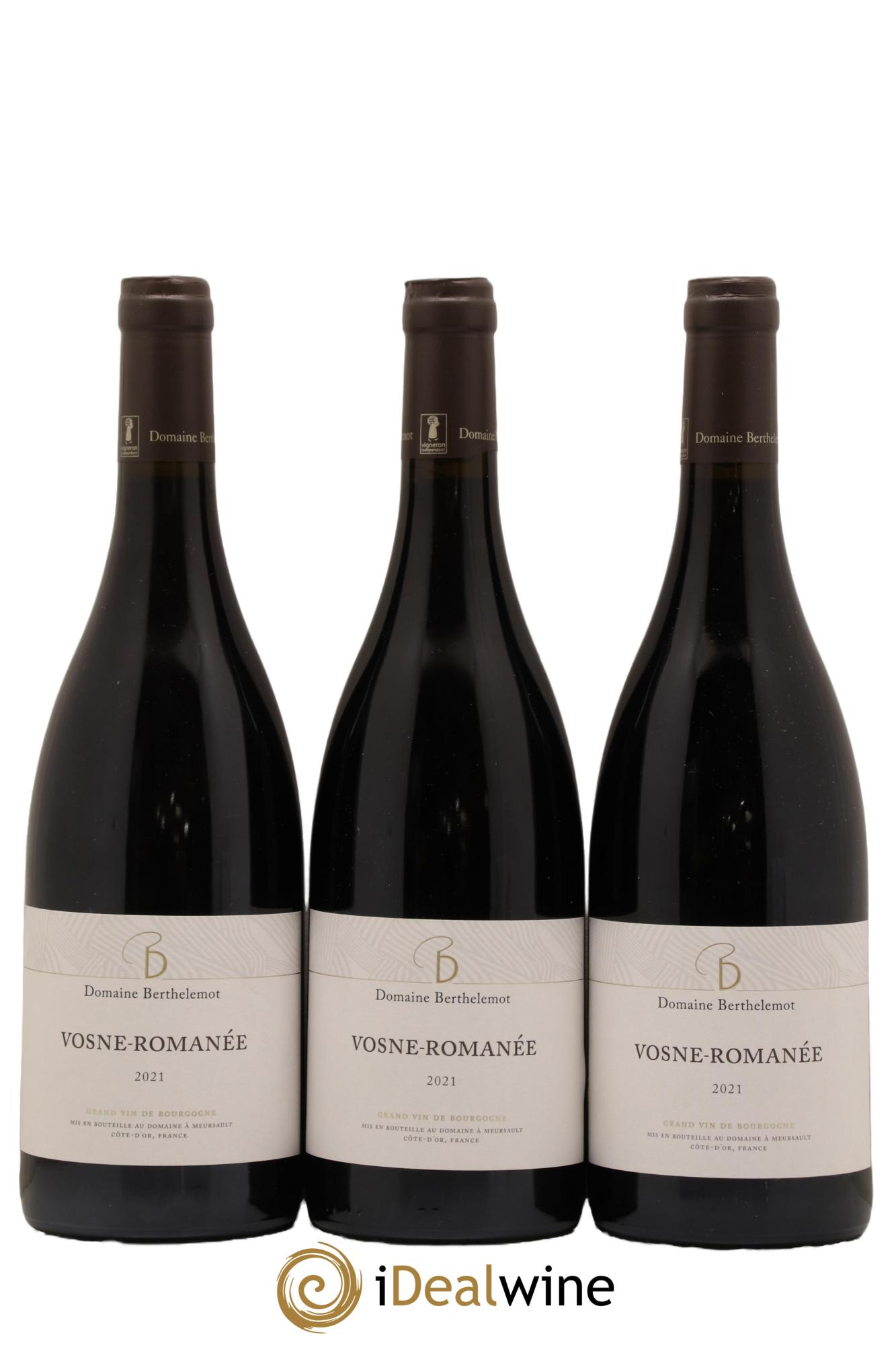 Vosne-Romanée Berthelemot 2021 - Lot de 3 bouteilles - 0