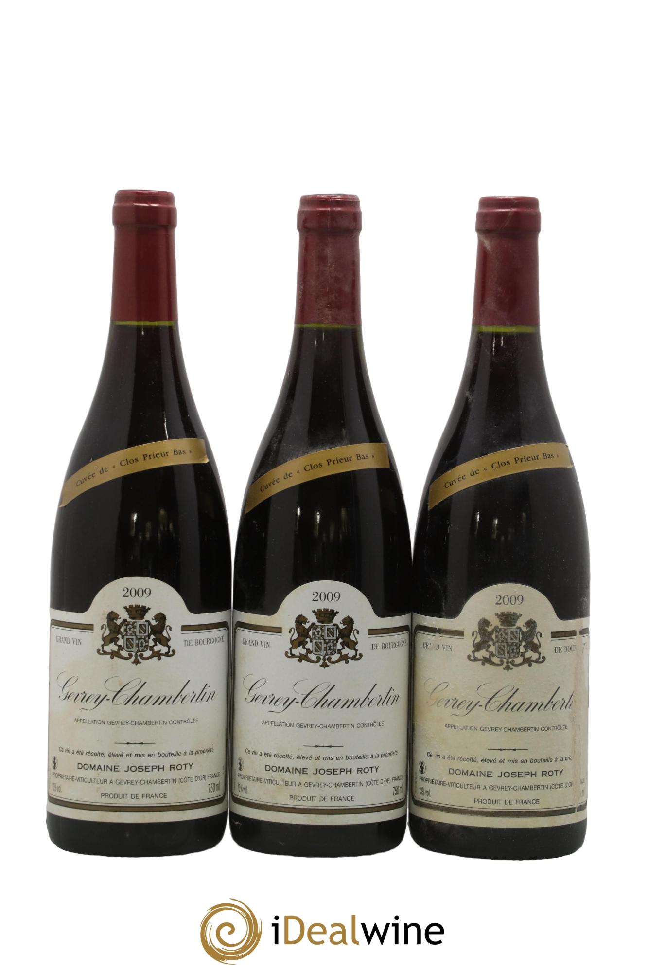 Gevrey-Chambertin Prieur Bas Roty 2009 - Lot de 3 bouteilles - 0