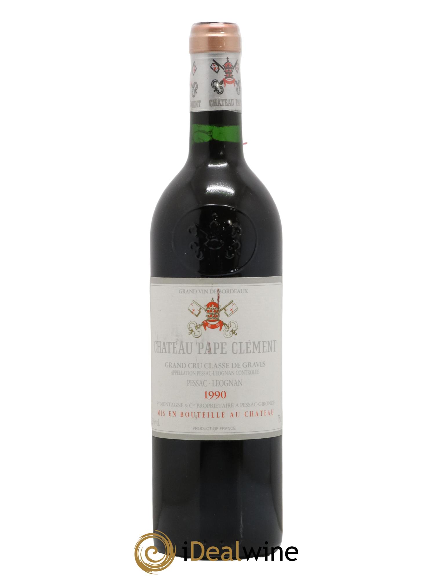 Château Pape Clément Cru Classé de Graves 1990 - Lot de 1 bouteille - 0