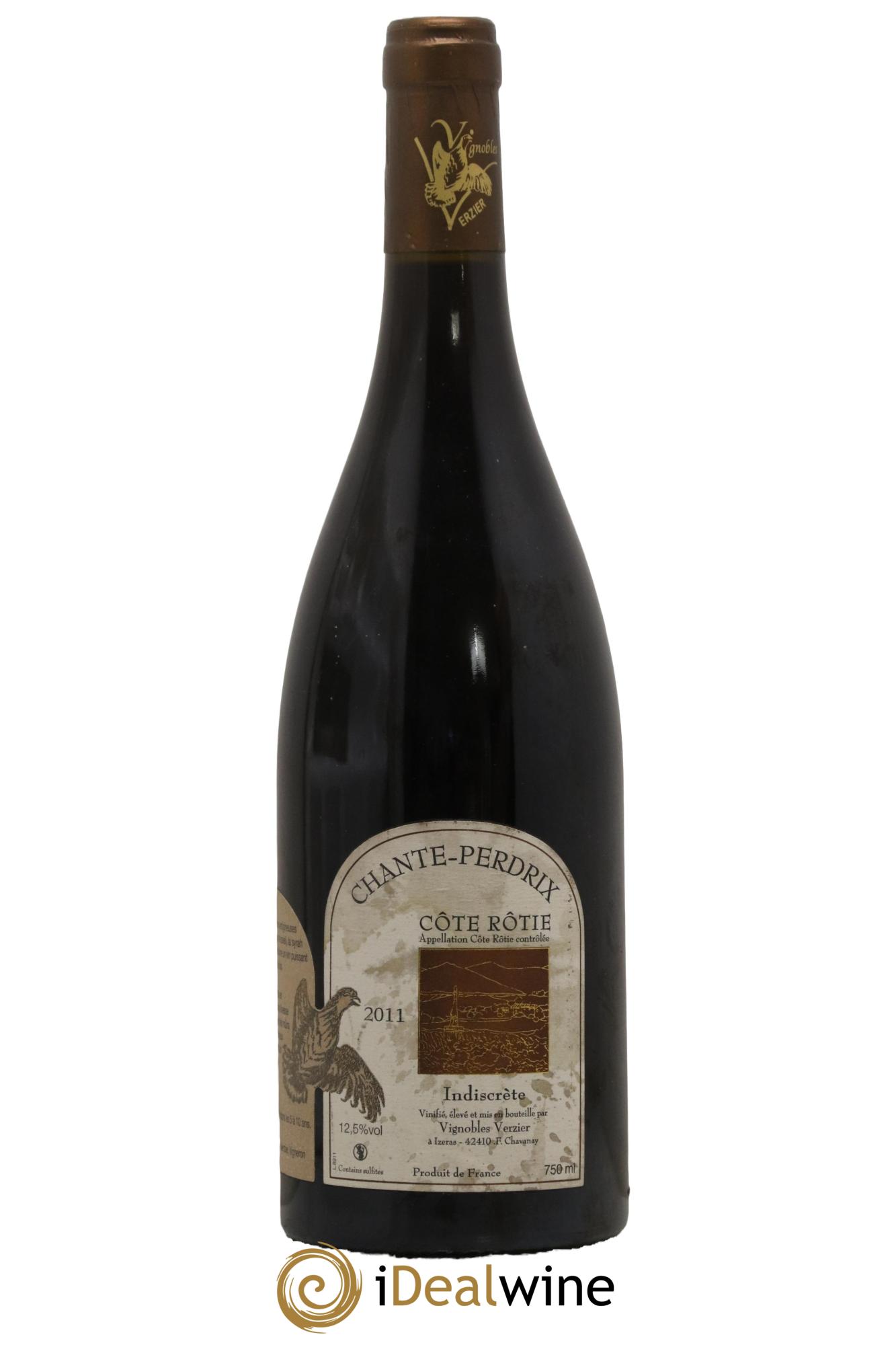 Côte-Rôtie Indiscrète Verzier Chante Perdrix 2011 - Lot de 1 bouteille - 0