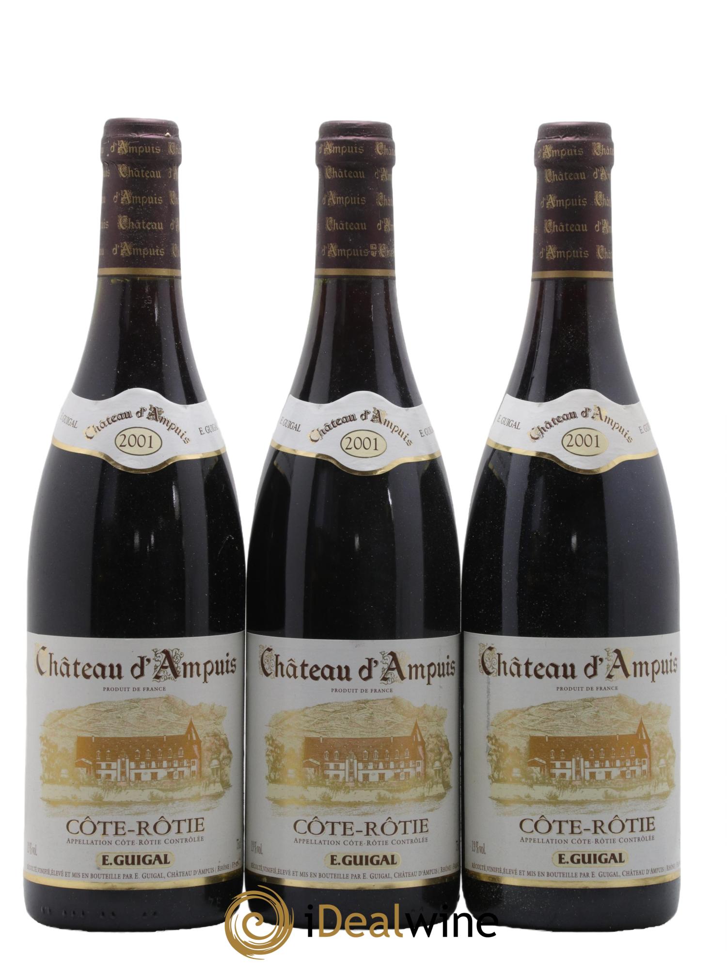 Côte-Rôtie Château d'Ampuis Guigal 2001 - Lot of 6 bottles - 1