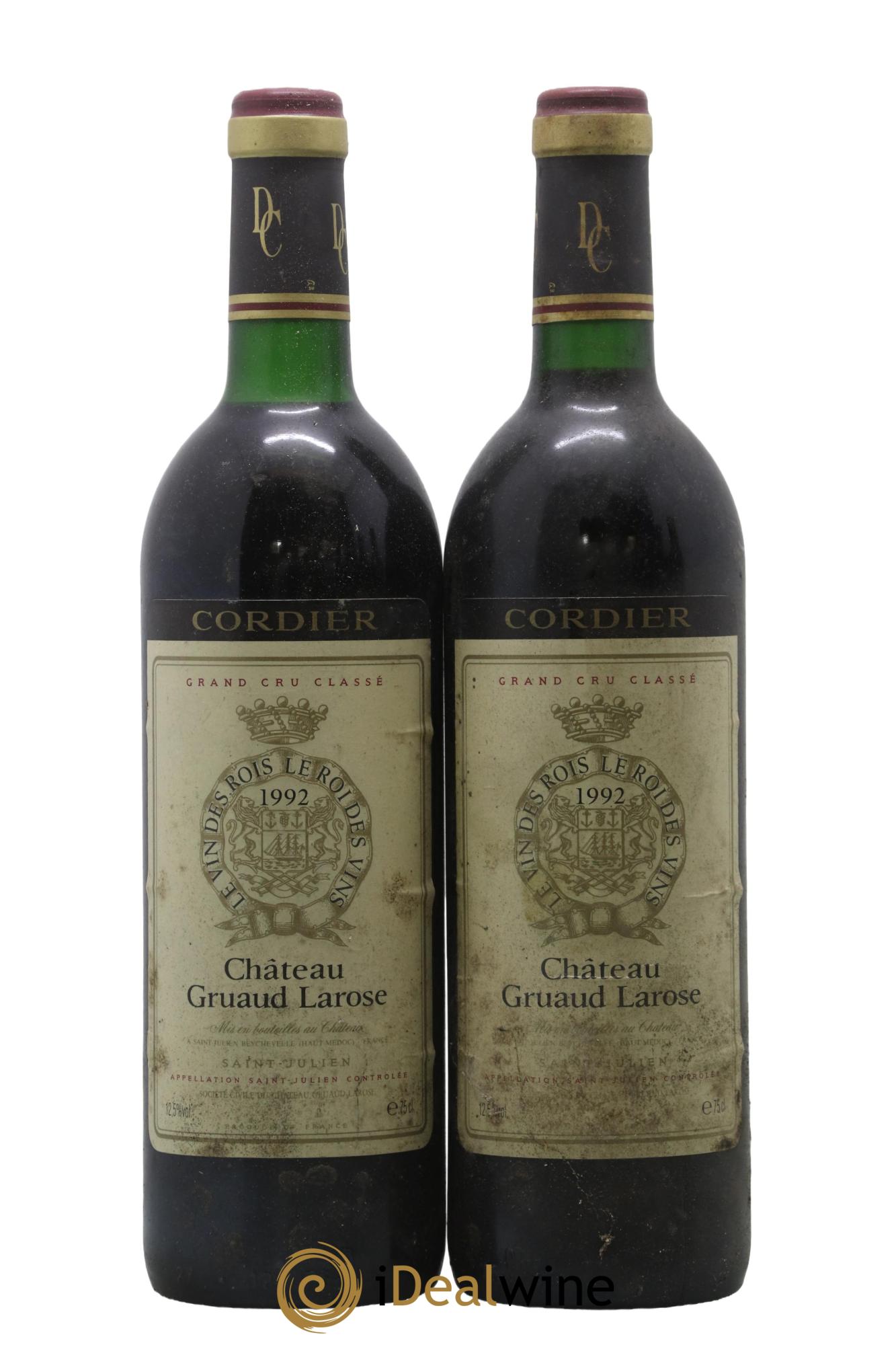 Château Gruaud Larose 2ème Grand Cru Classé 1992 - Lot of 2 bottles - 0
