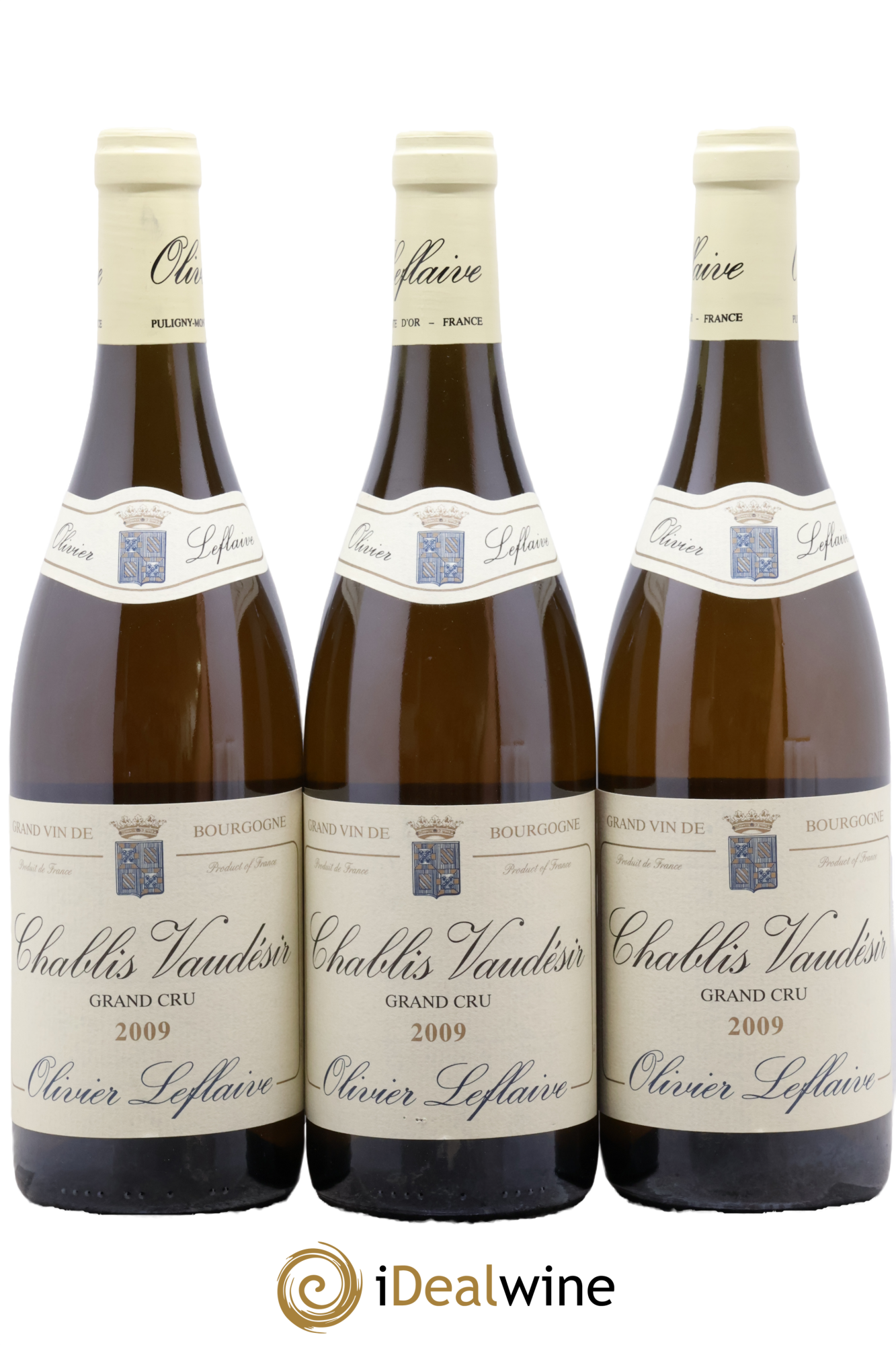 Chablis Grand Cru Vaudésir Olivier Leflaive 2009 - Lotto di 3 bottiglie - 0