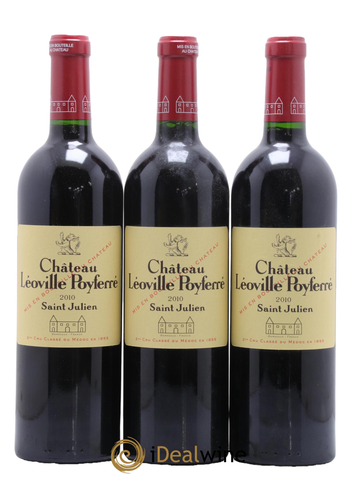 Château Léoville Poyferré 2ème Grand Cru Classé 2010 - Lot de 6 bouteilles - 1
