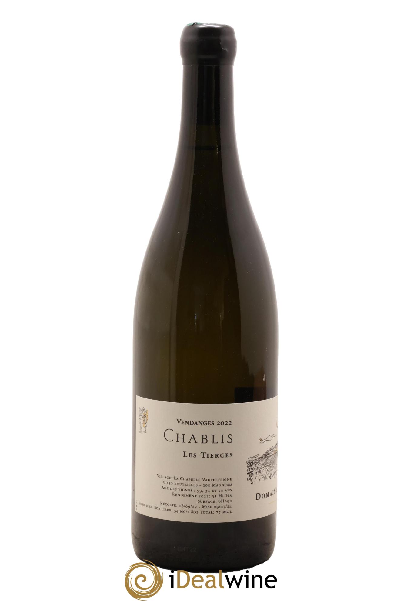 Chablis Les Tierces Jean Dauvissat Père Et Fils 2022 - Lot de 1 bouteille - 1