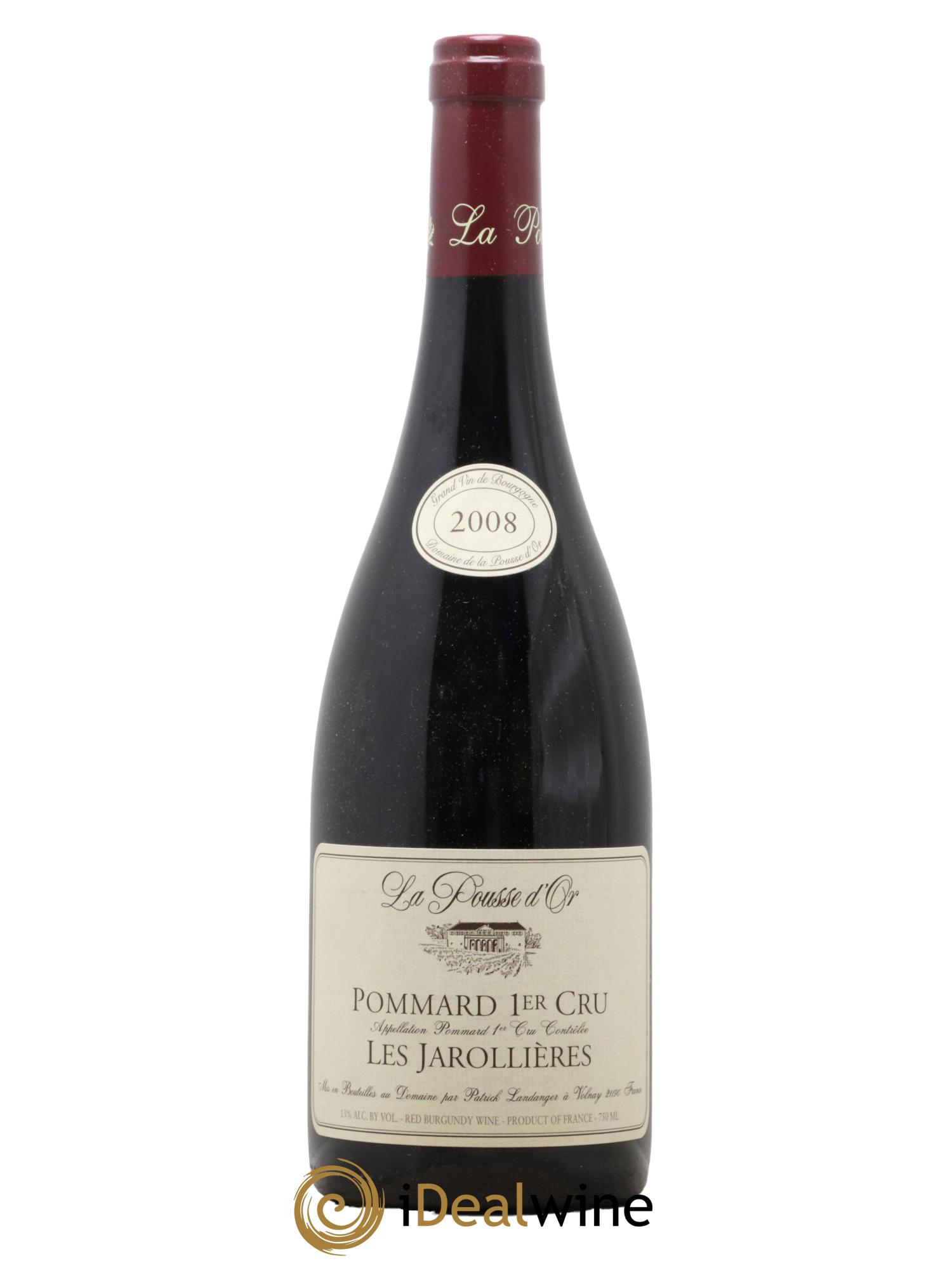 Pommard 1er Cru Les Jarollières La Pousse d'Or (Domaine de) 2008 - Lot de 1 bouteille - 0