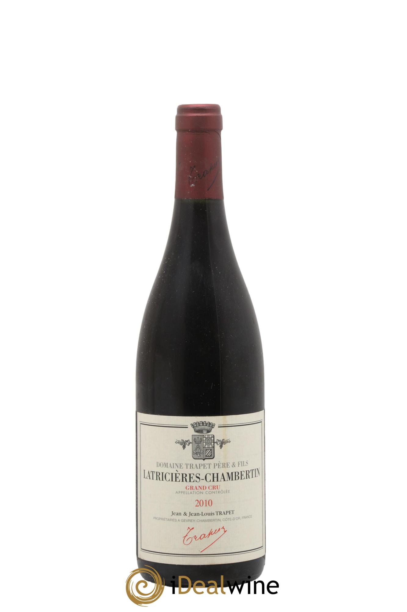 Latricières-Chambertin Grand Cru Domaine Trapet 2010 - Lot de 1 bouteille - 0
