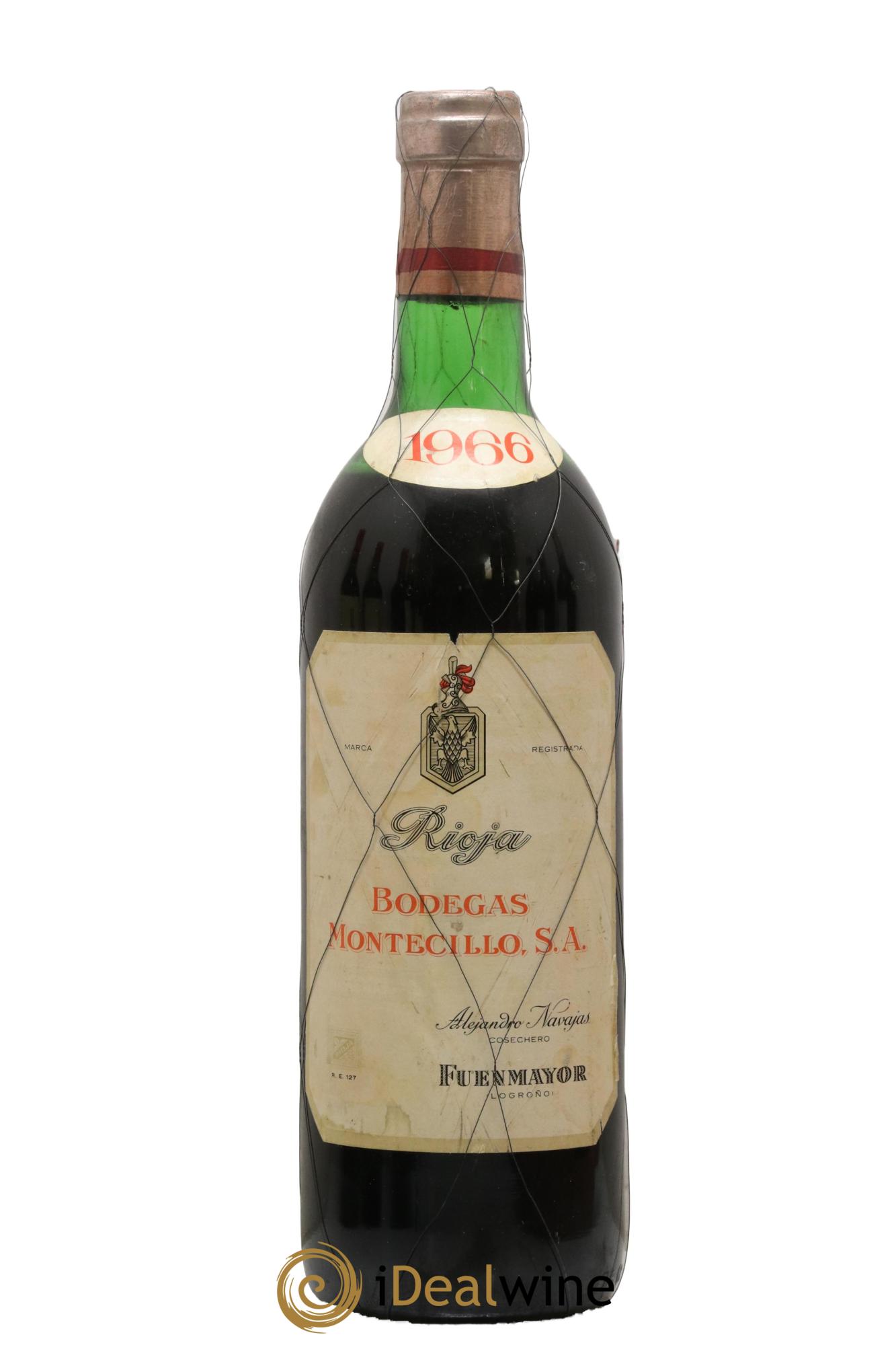 Rioja DOCA Montecillo Rioja. Bodegas Montecillo Sa. Marca Registada. Alejandro Navajas. Cosechero. Fuenmayor. Logrono 1966 - Lotto di 1 bottiglia - 0